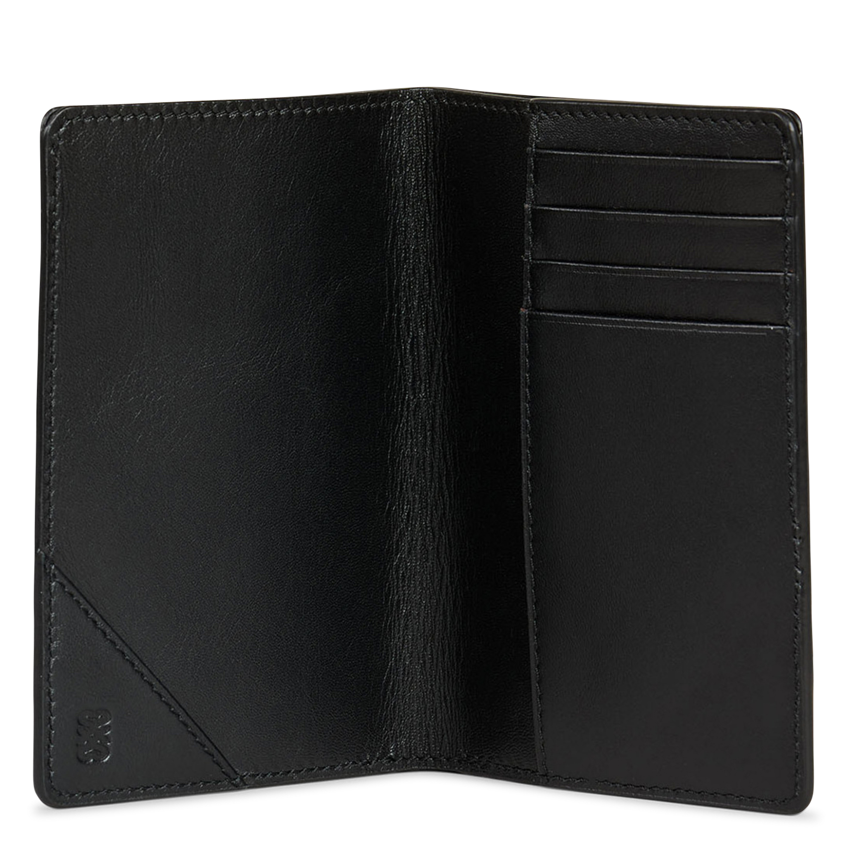 - 100% leer, - 6 kaarthoudersplitten, - 1 centrale zak, - Afmetingen: L10 x H7 cm. SANDRO Zwart