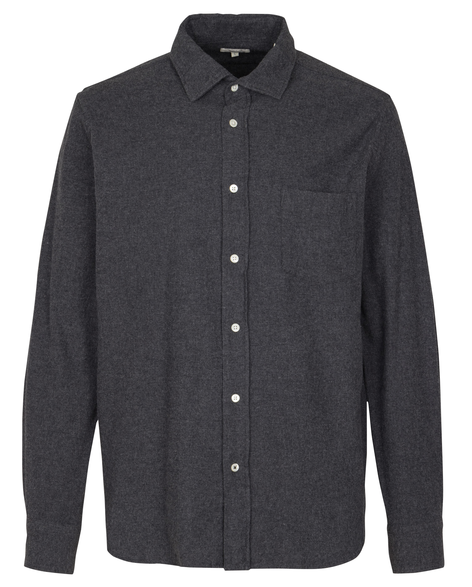 Chemise col classique en coton HARTFORD Noir