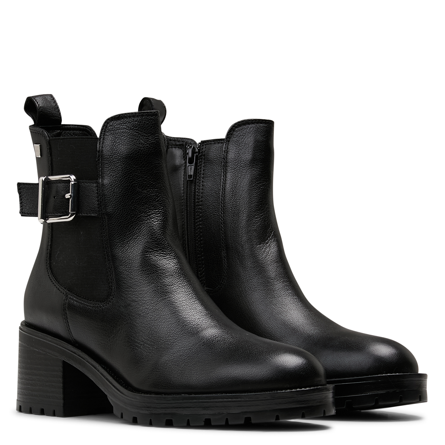 Bottines à talons en cuir JB MARTIN Noir