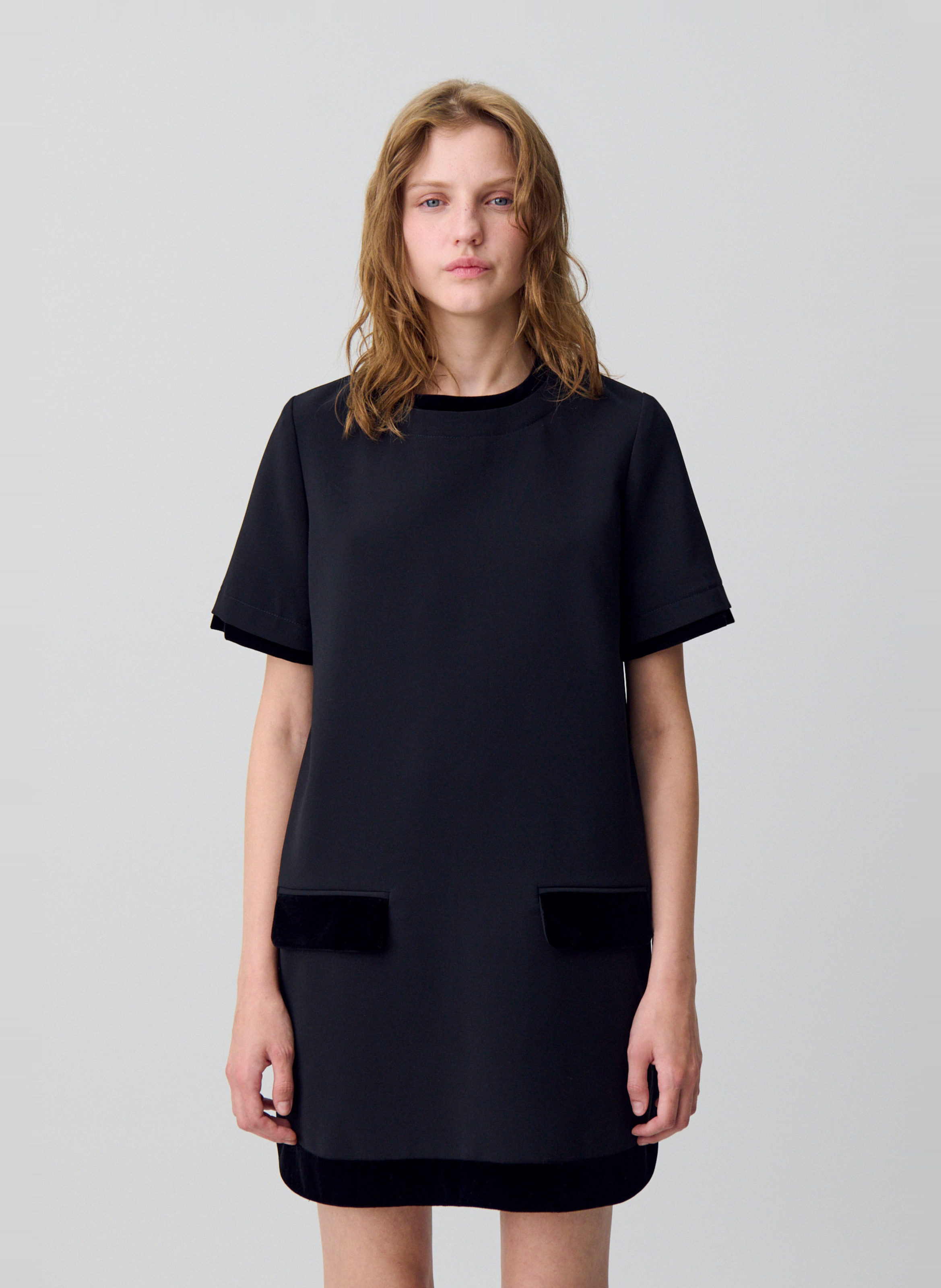 Robe courte col rond CLAUDIE PIERLOT Noir