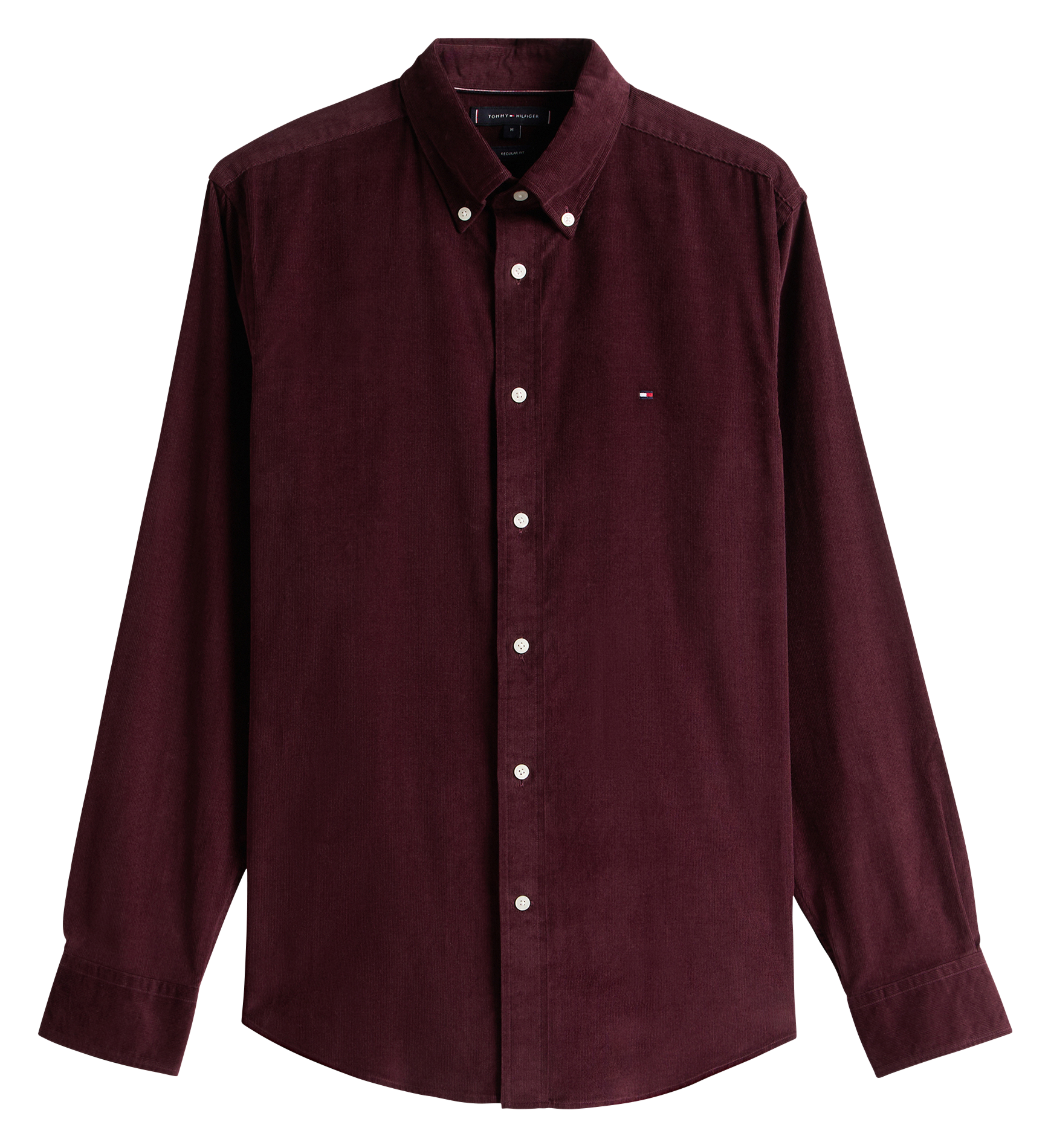 Chemise col classique manches contrastantes en coton TOMMY HILFIGER Plums