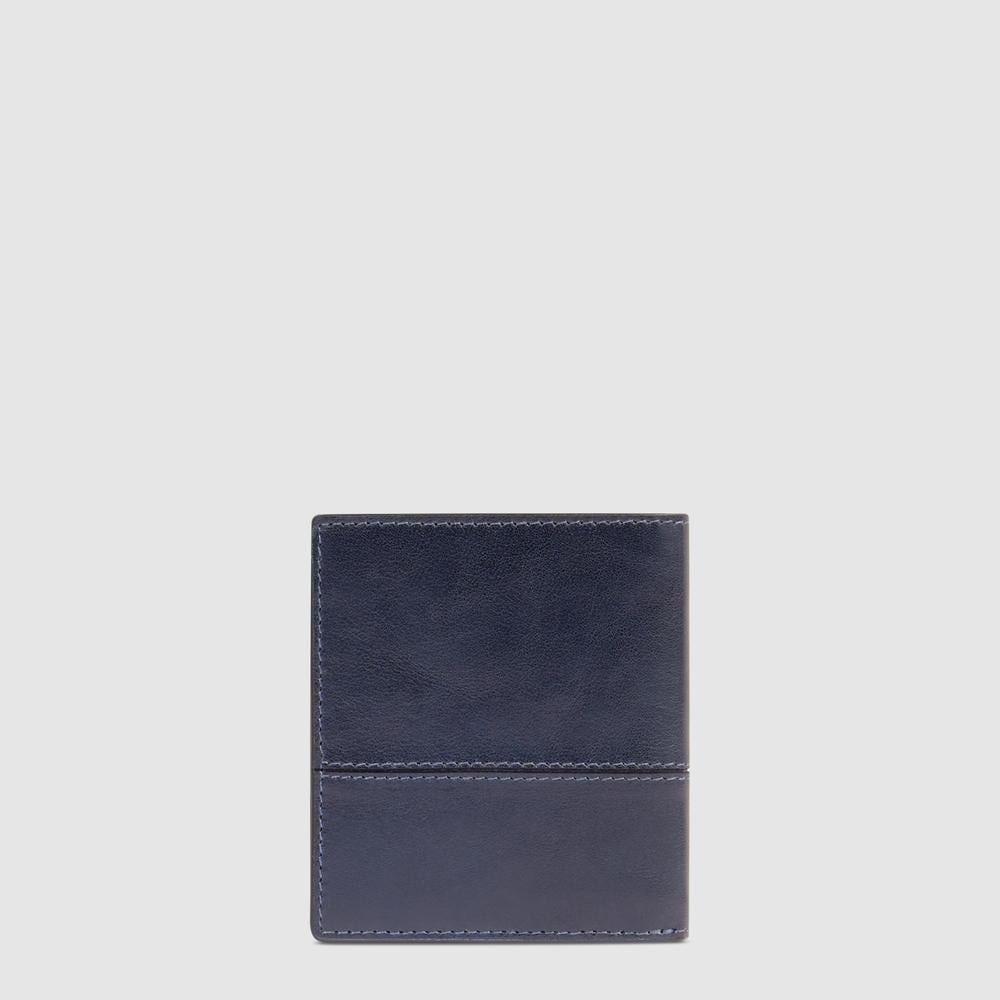 - 100% leather, - 6 cardholder slots, - 1 central compartment, - Size: L10 x H7 cm. PIQUADRO Blue