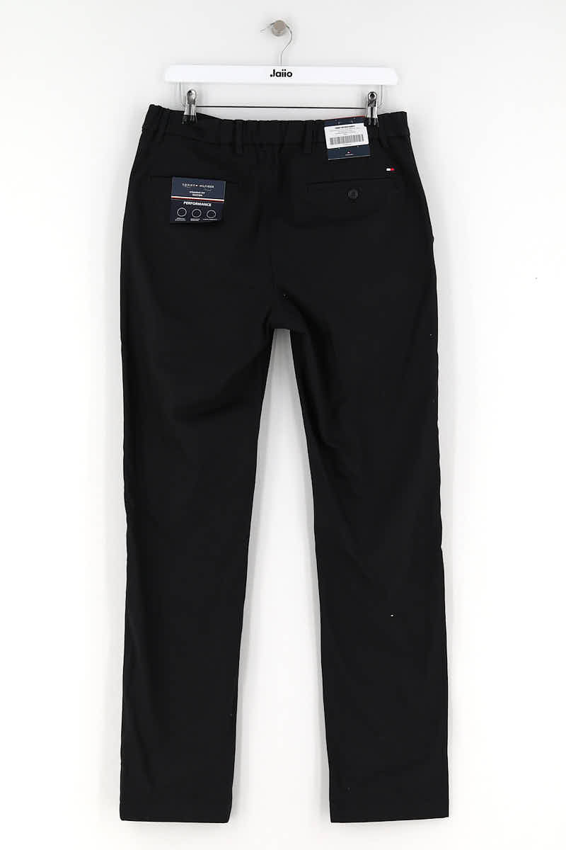 Carrot trousers TOMMY HILFIGER - SECONDE MAIN Black