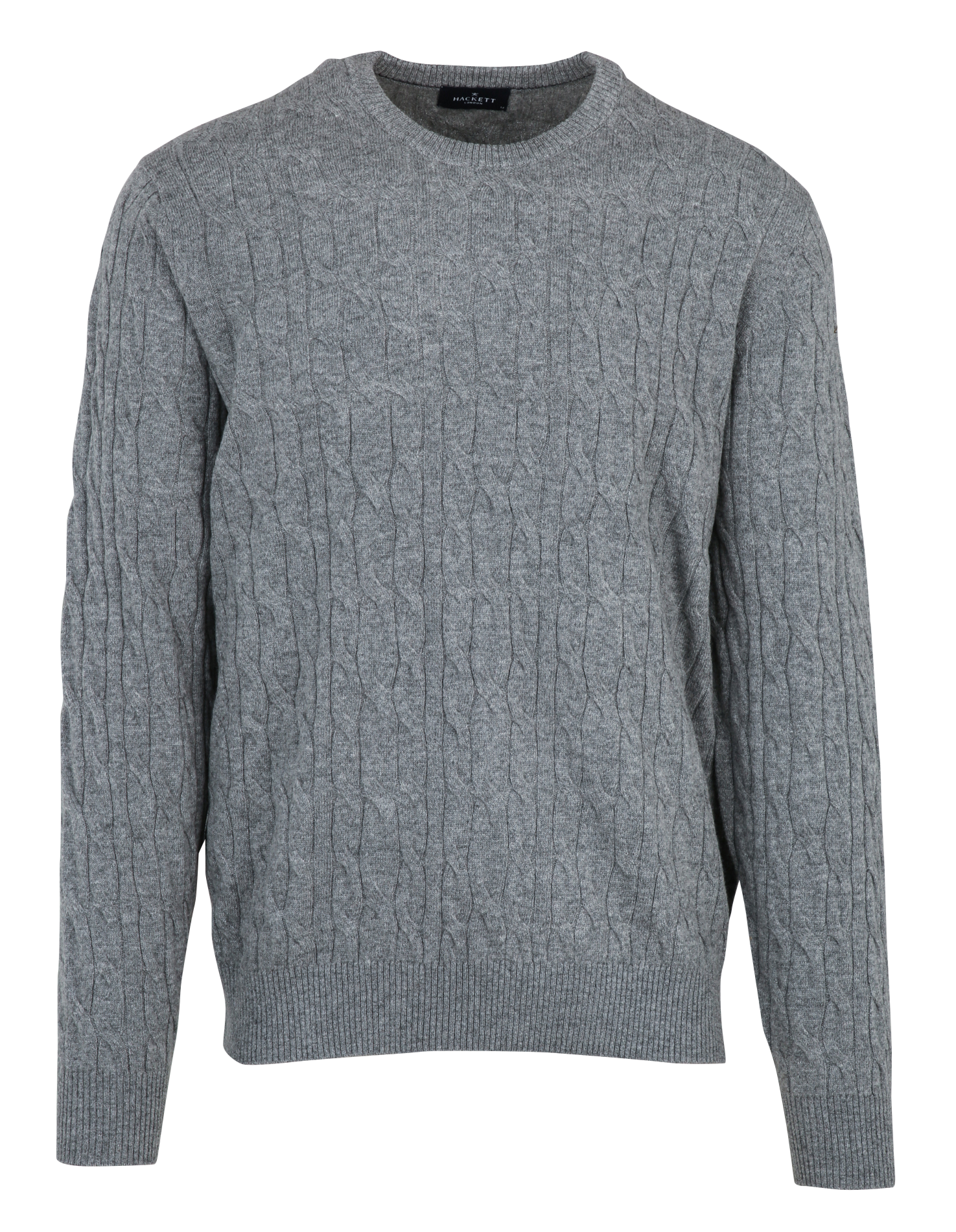 Cameron - Zopfstrickpullover  HACKETT Grau