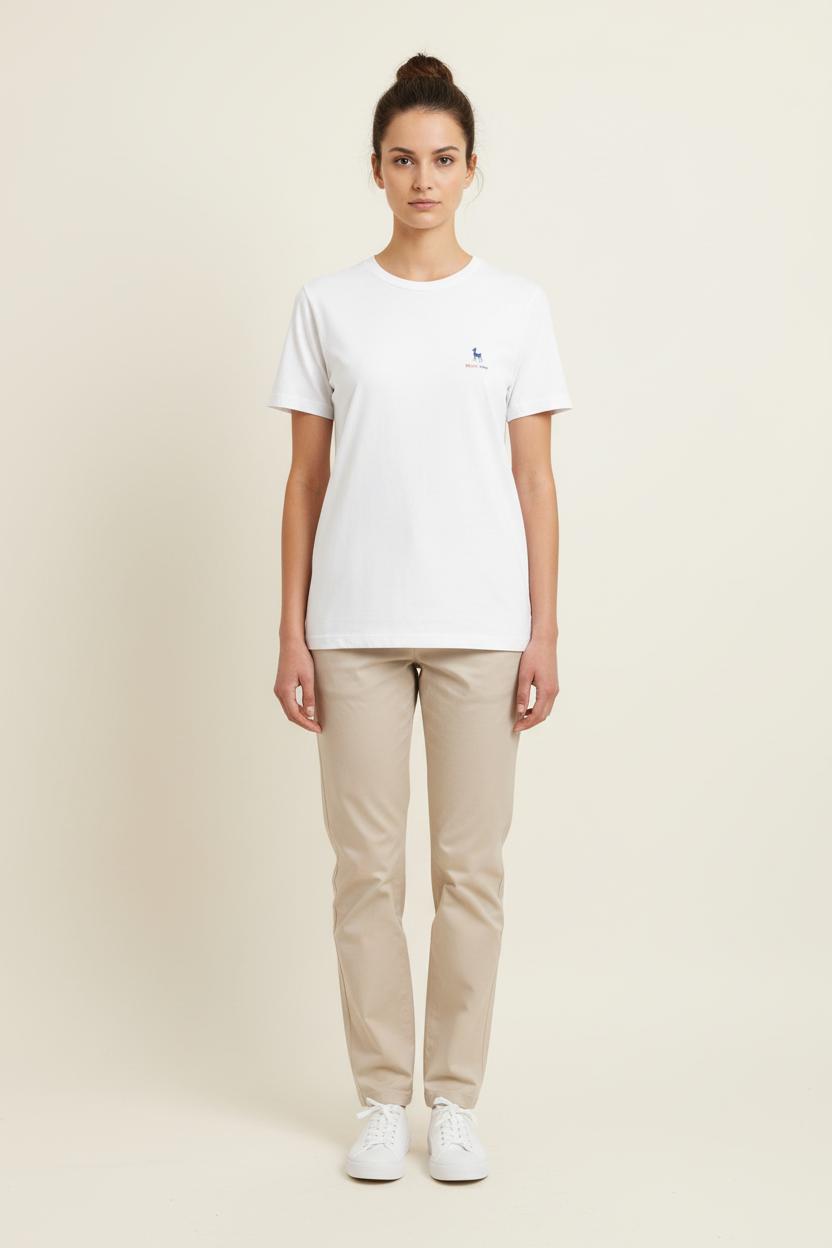 Tommy Badge T-shirt INES DE LA FRESSANGE - Seconde main White