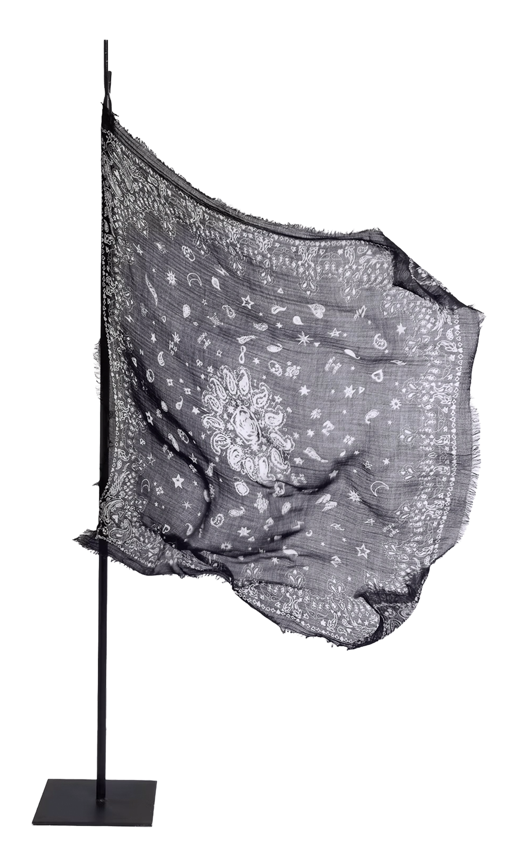 Foulard en cachemire imprimé ZADIG&VOLTAIRE Noir