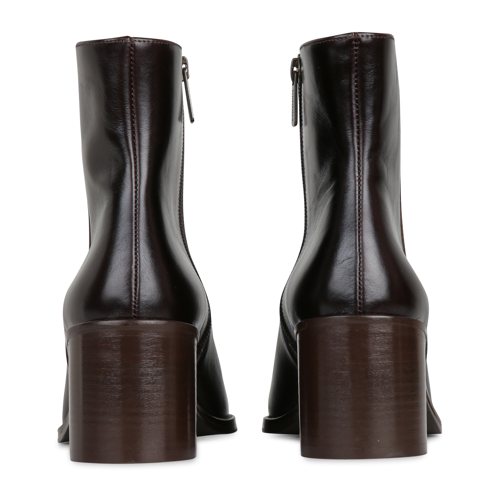 Bottines à talons en cuir  BOBBIES Marron