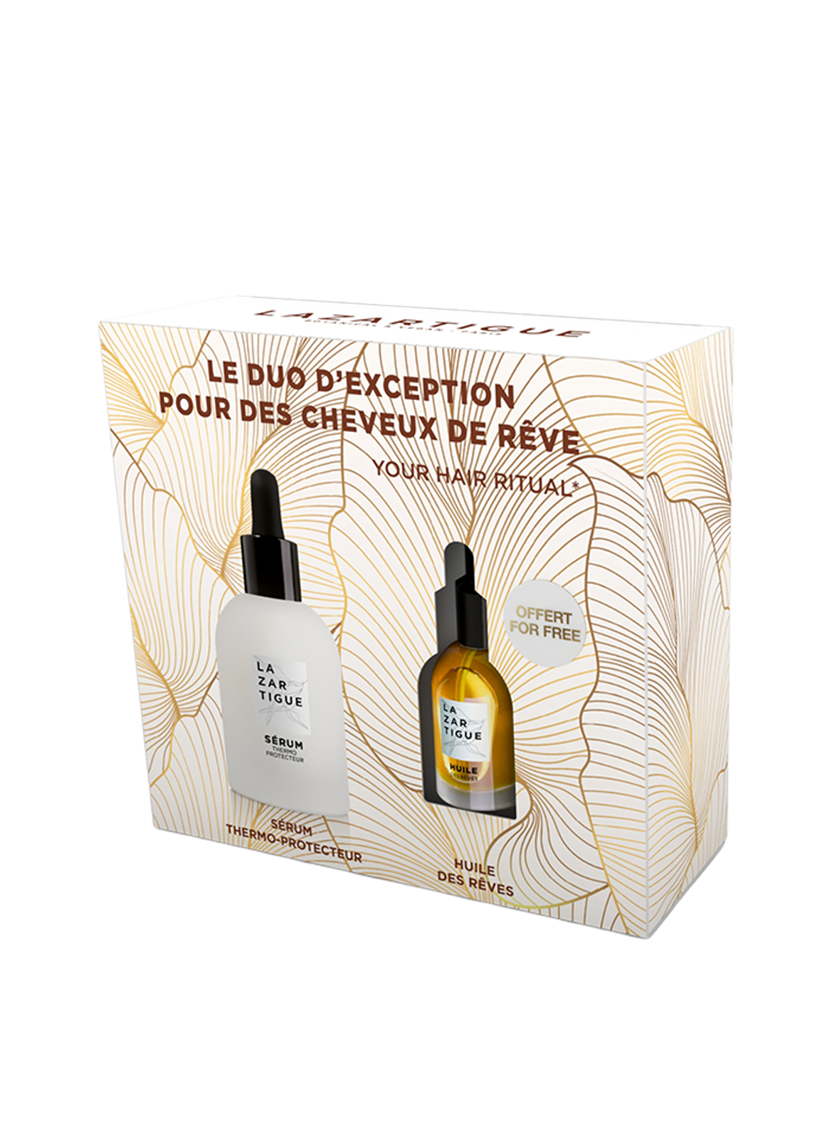 KERSTSET UITZONDERLIJK SERUM 50ML + MINI DROOMOLIE 10ML LAZARTIGUE No color