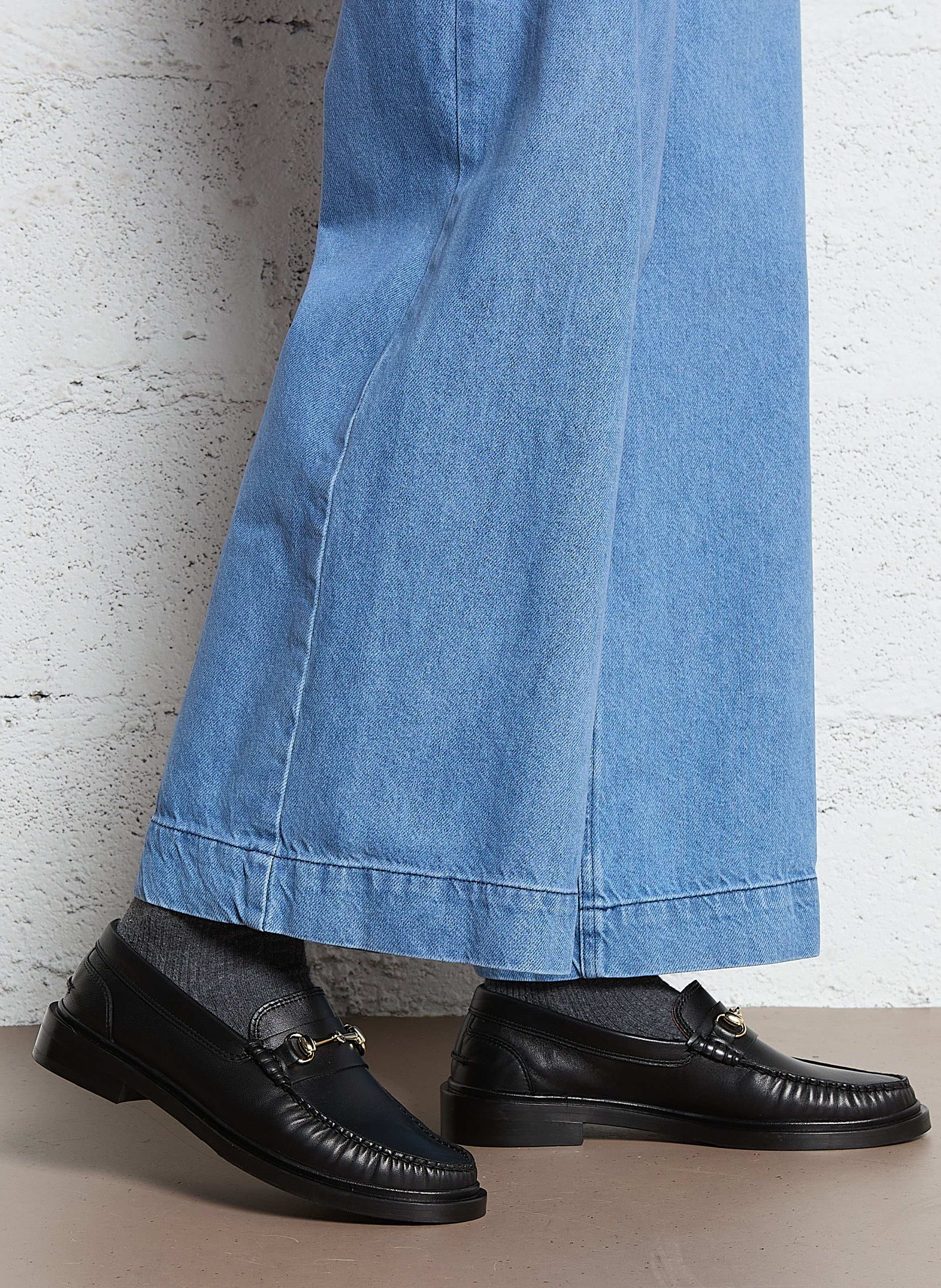 Mocassins en cuir BOBBIES Noir