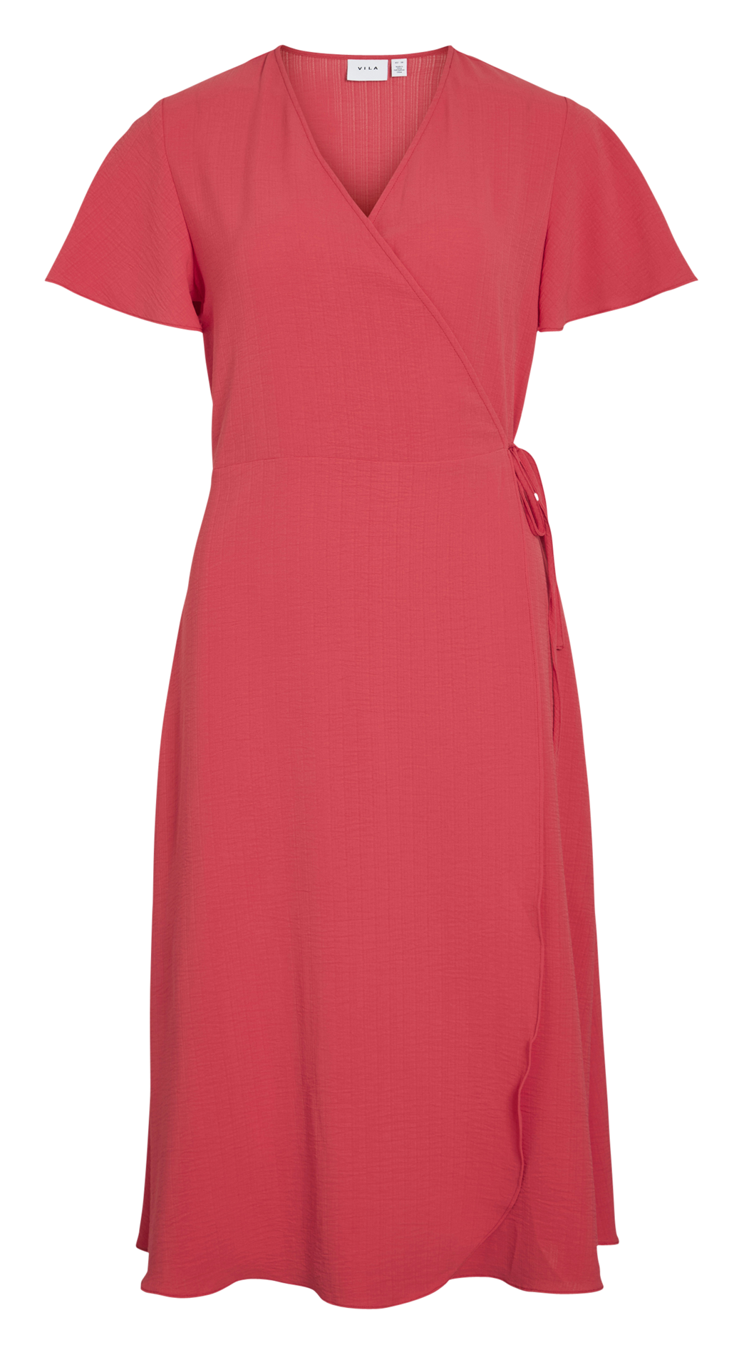 Halflange jurk met overslag VILA Roze