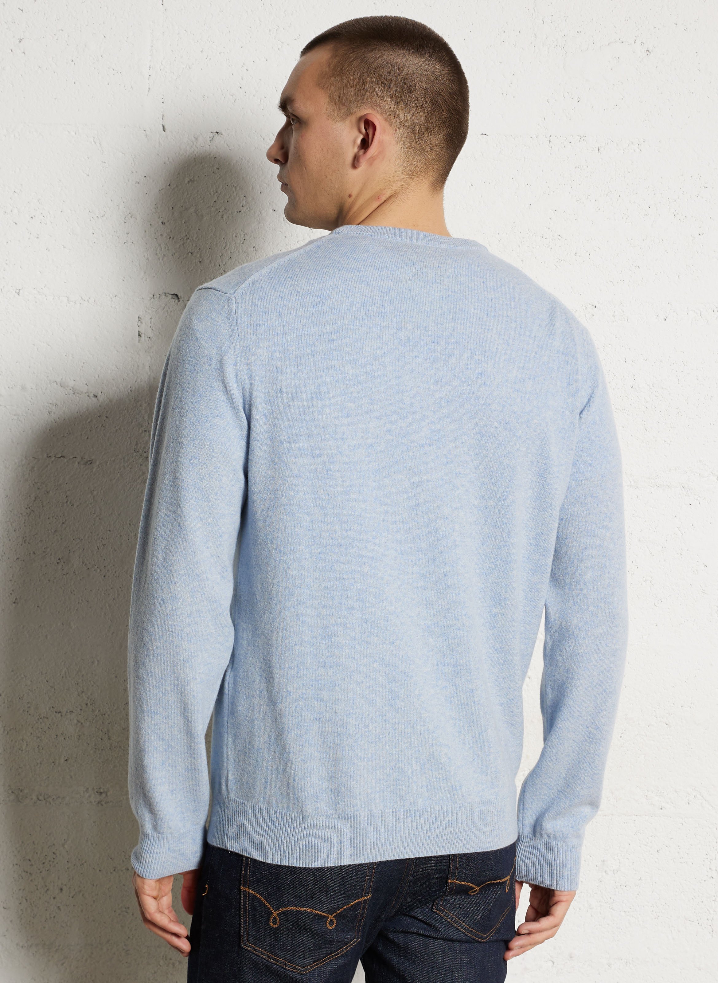 Wool V-neck sweater GANT Blue