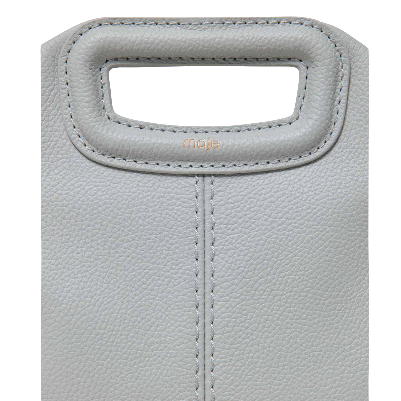 Dori leather shoulder bag MAJE Grey