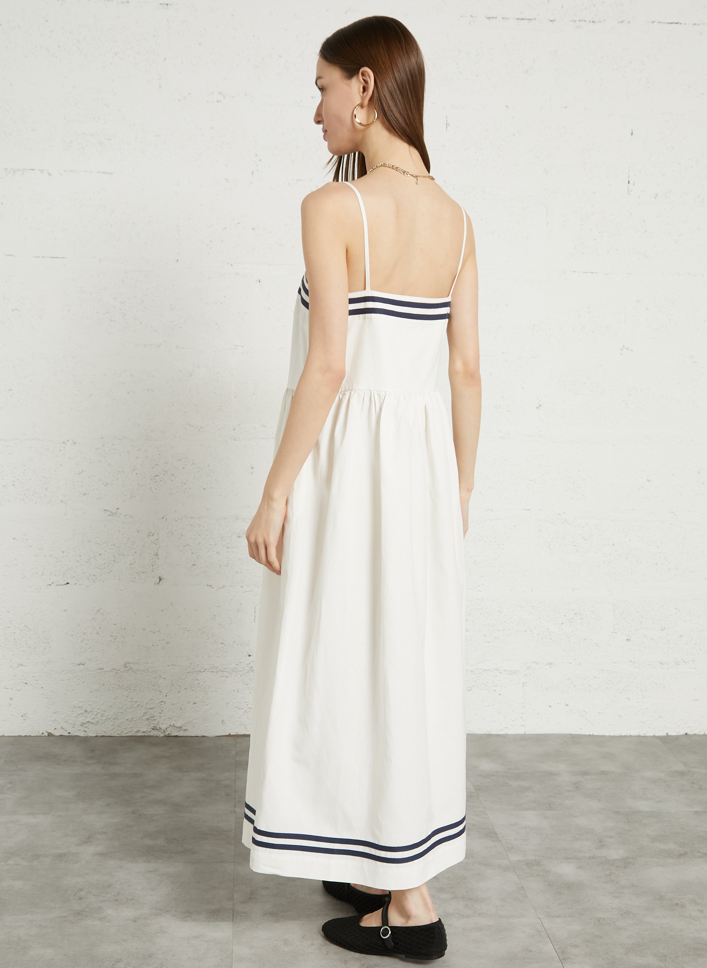 Lange jurk THE TINY BIG SISTER Wit