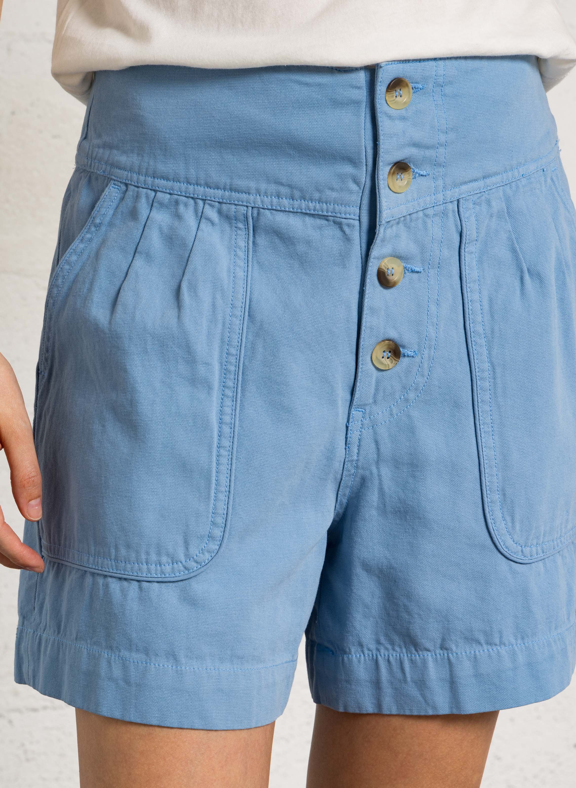 Short droit en coton LEON & HARPER