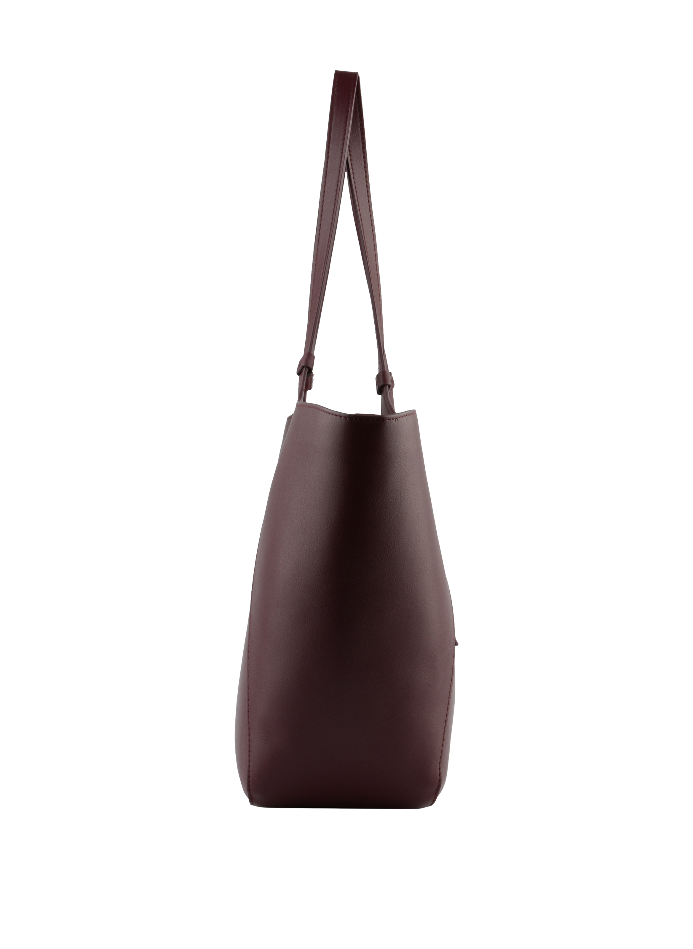 Calfskin leather shoulder bag POURCHET Red