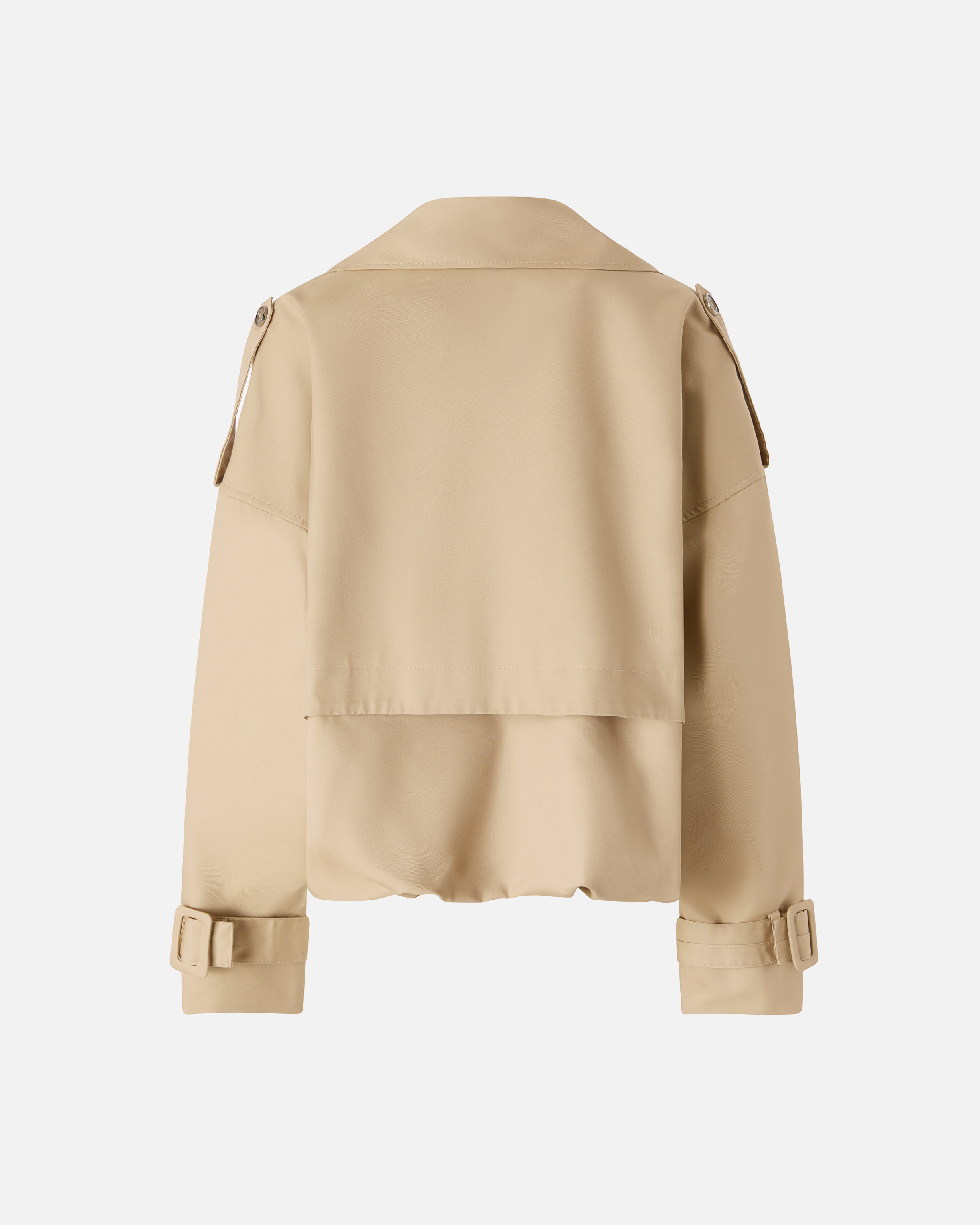 Short double-breasted trench coat PINKO Beige