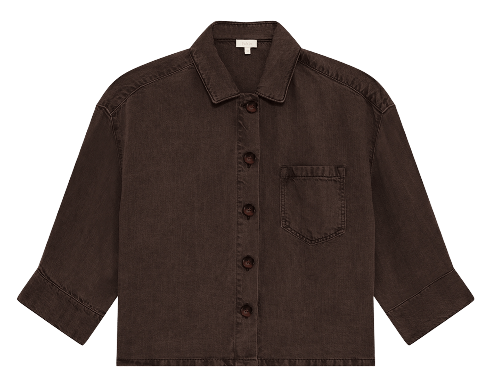 Oversized Hemd mit klassischem Kragen PABLO Braun