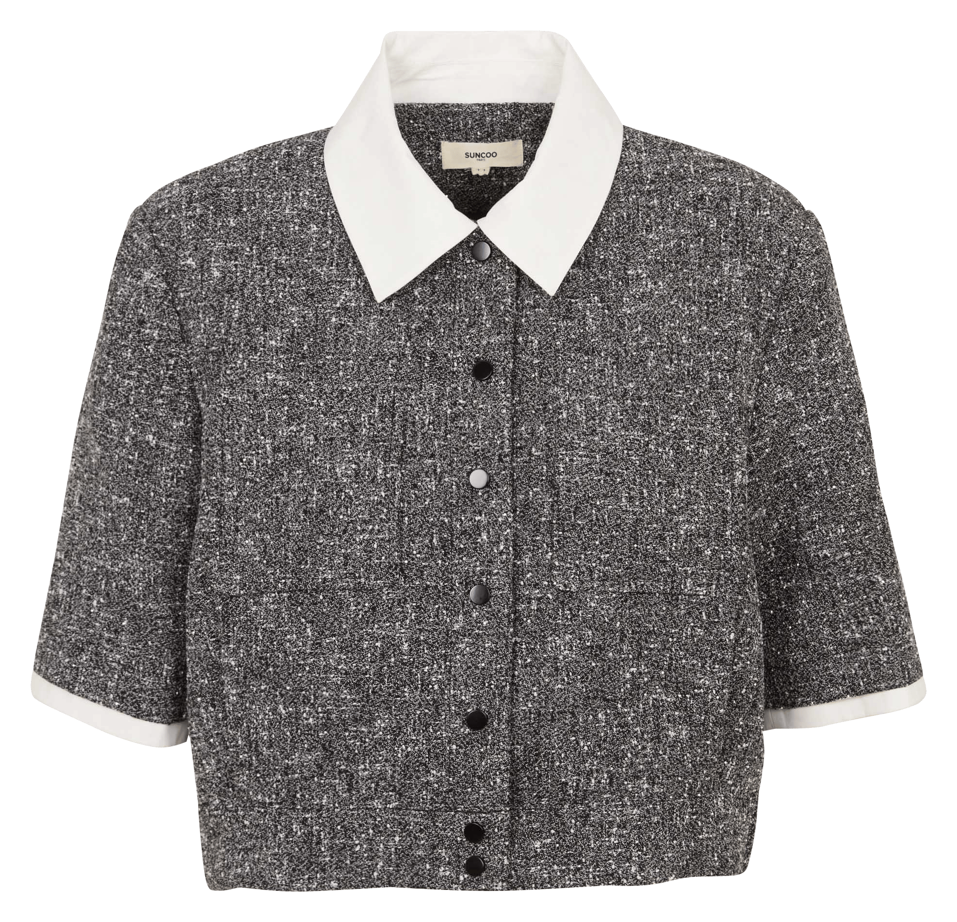 Veste droite col classique SUNCOO Noir