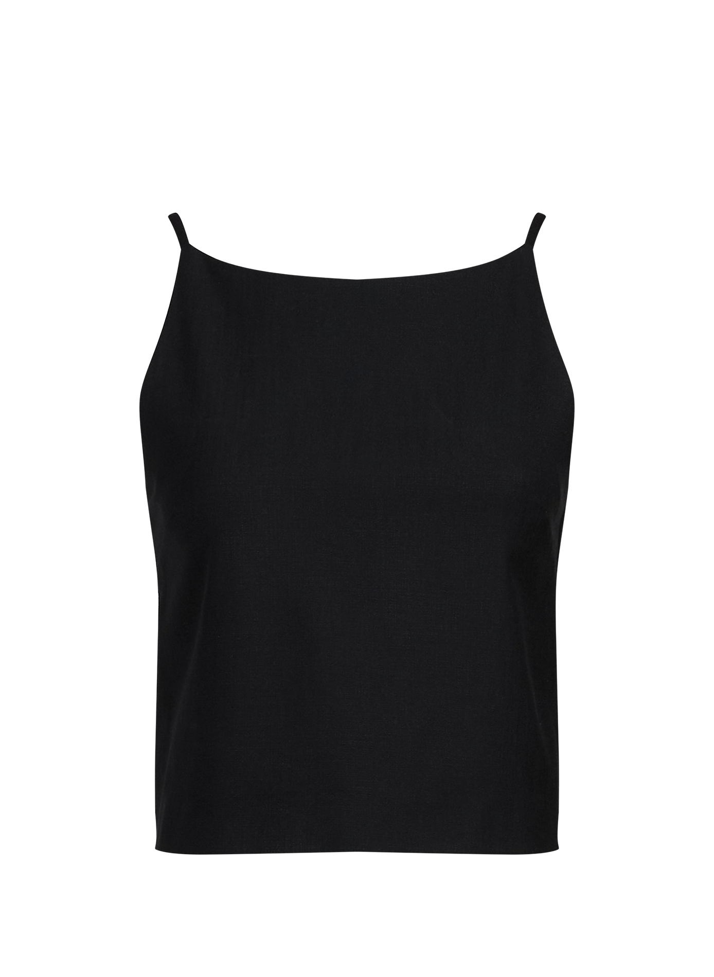 Sleeveless wool blend top SAISON 1865 Black