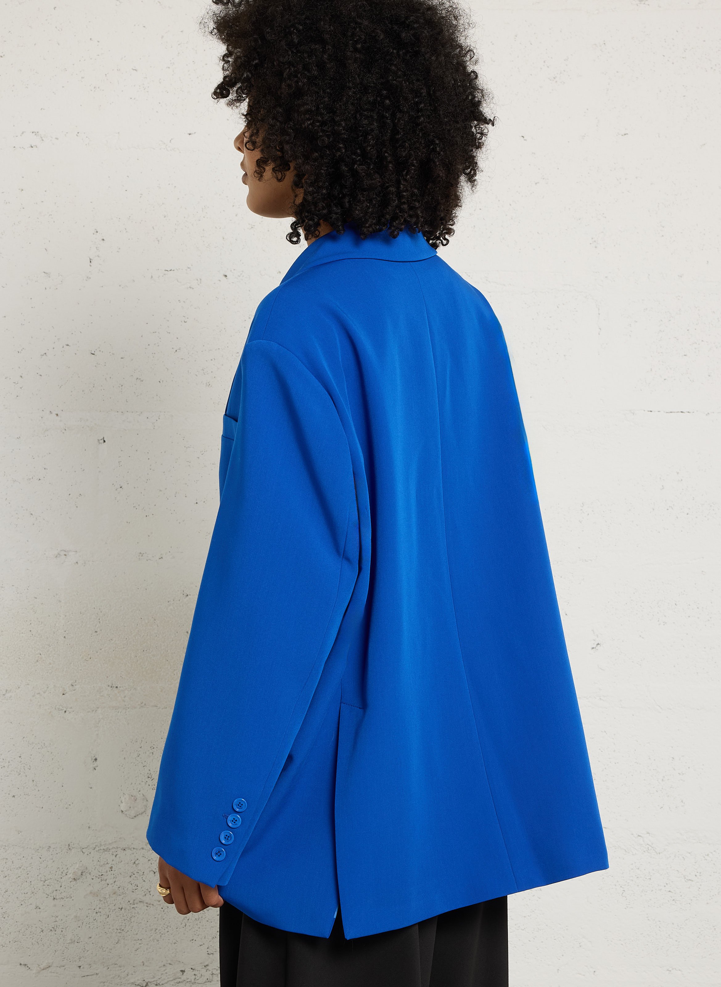 Oversize Blazer in Uni-Farbe IMPERIAL Blau