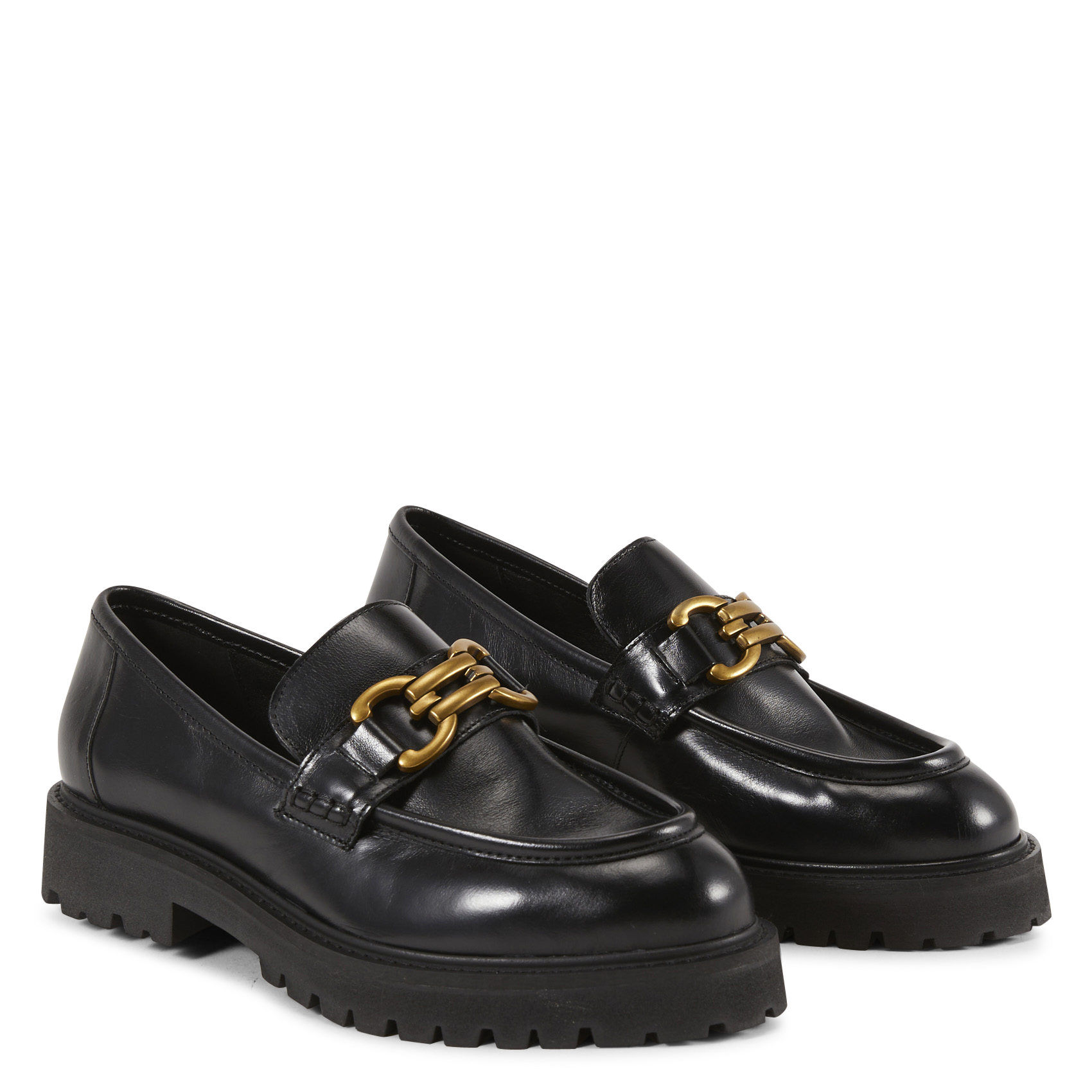Leren mocassins MAISON TOUFET Zwart