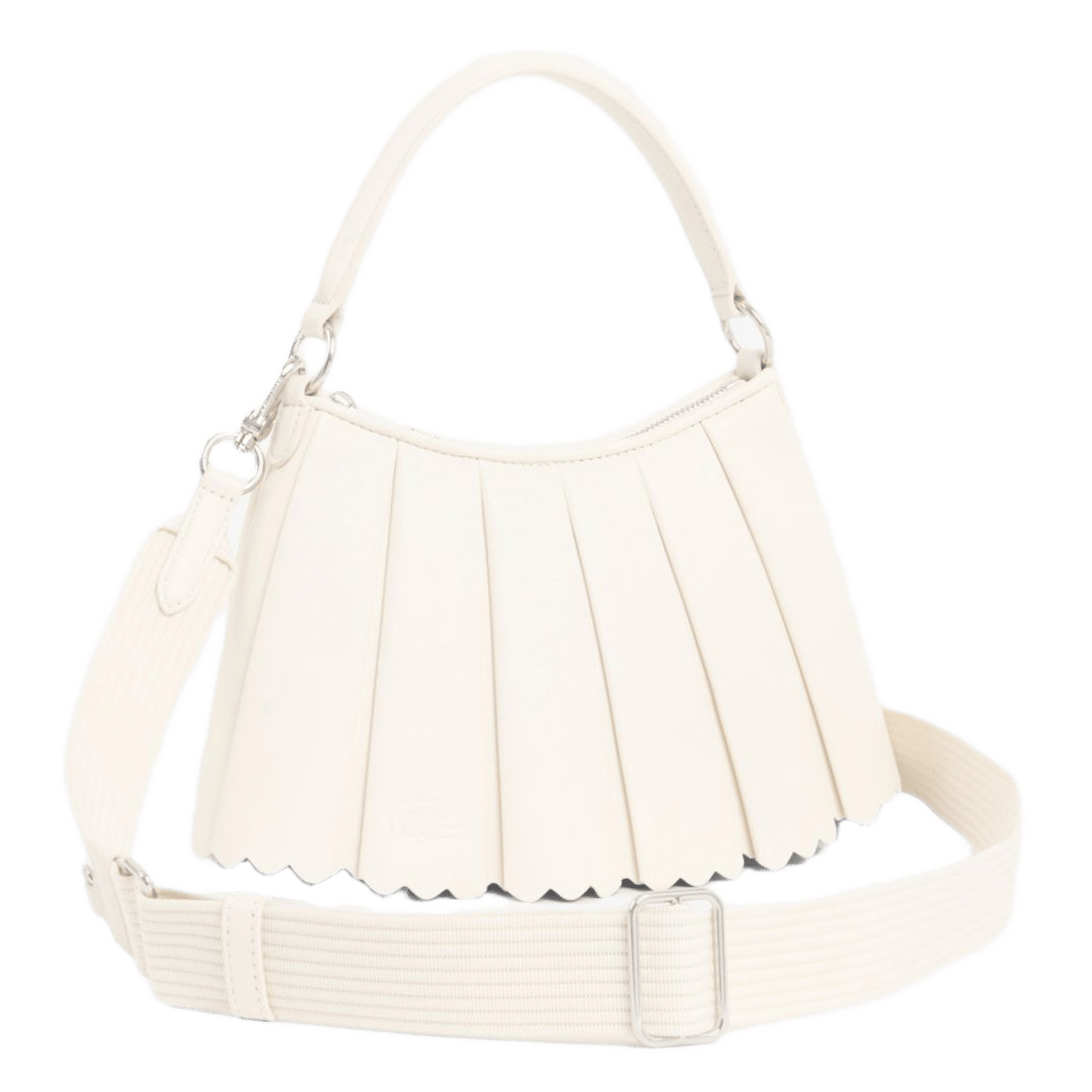 Sac à main petit Lenglen en cuir LACOSTE Grun