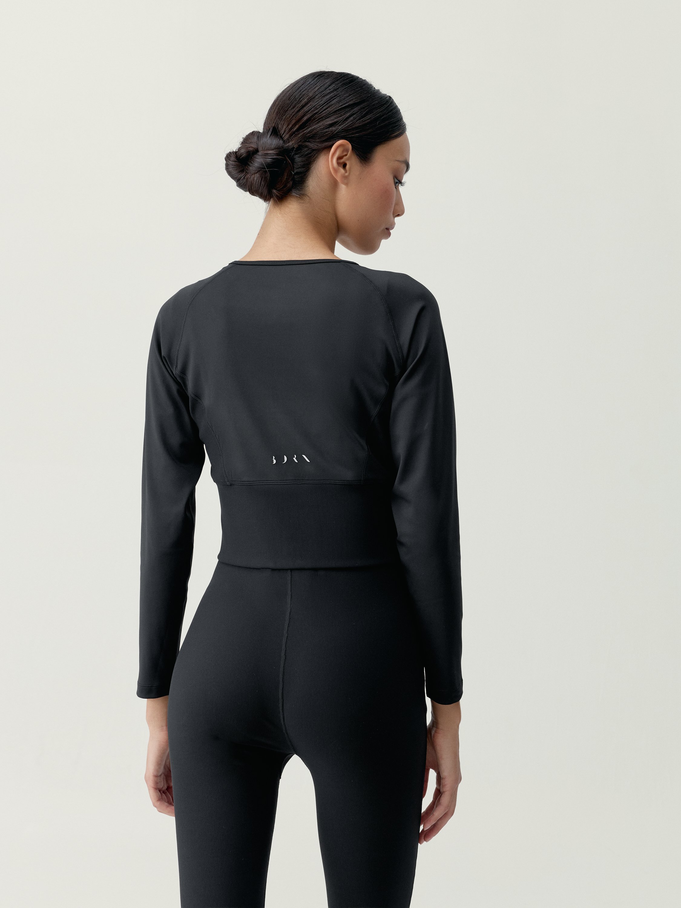 Women's sport jacket Zoe with slimming effect and quick-drying BORN Black