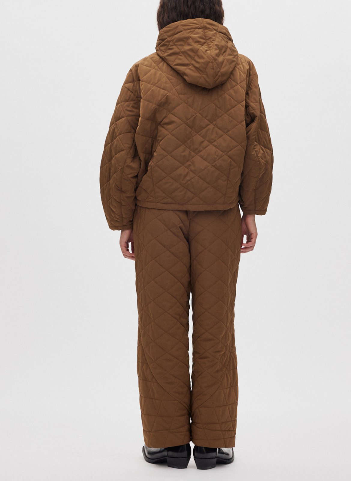 Veste matelassée à col montant RABENS SALONER Marron
