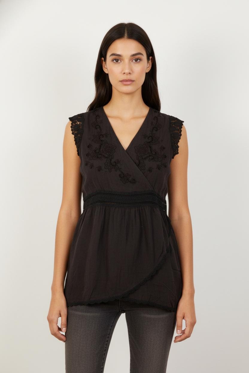 Top & tank top LOUISE MISHA - Seconde Main Black