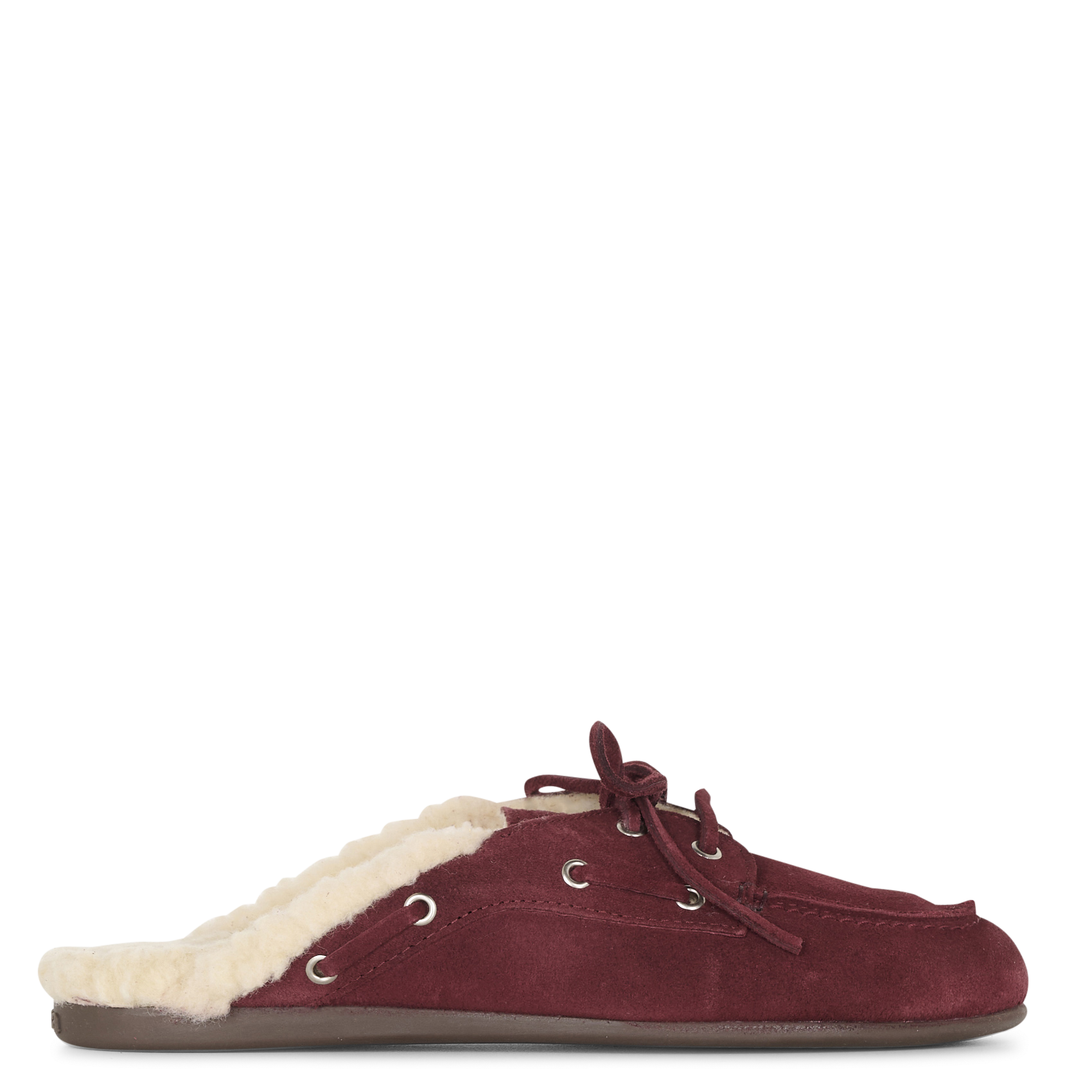 Leather boat shoes POSA Red