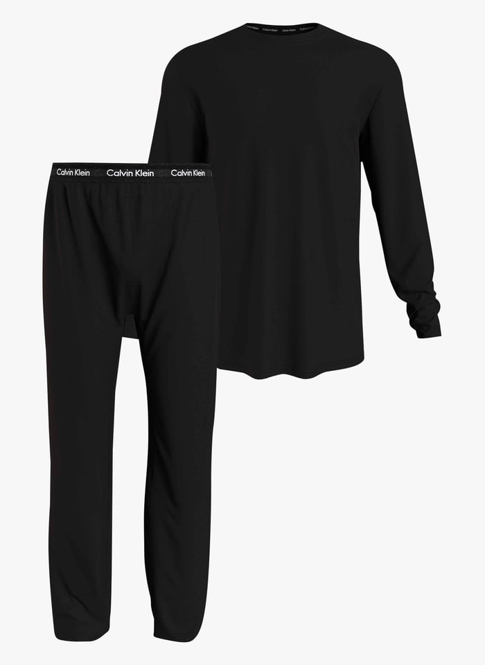 Pigiama In Cotone Stretch Black Calvin Klein Underwear Uomo