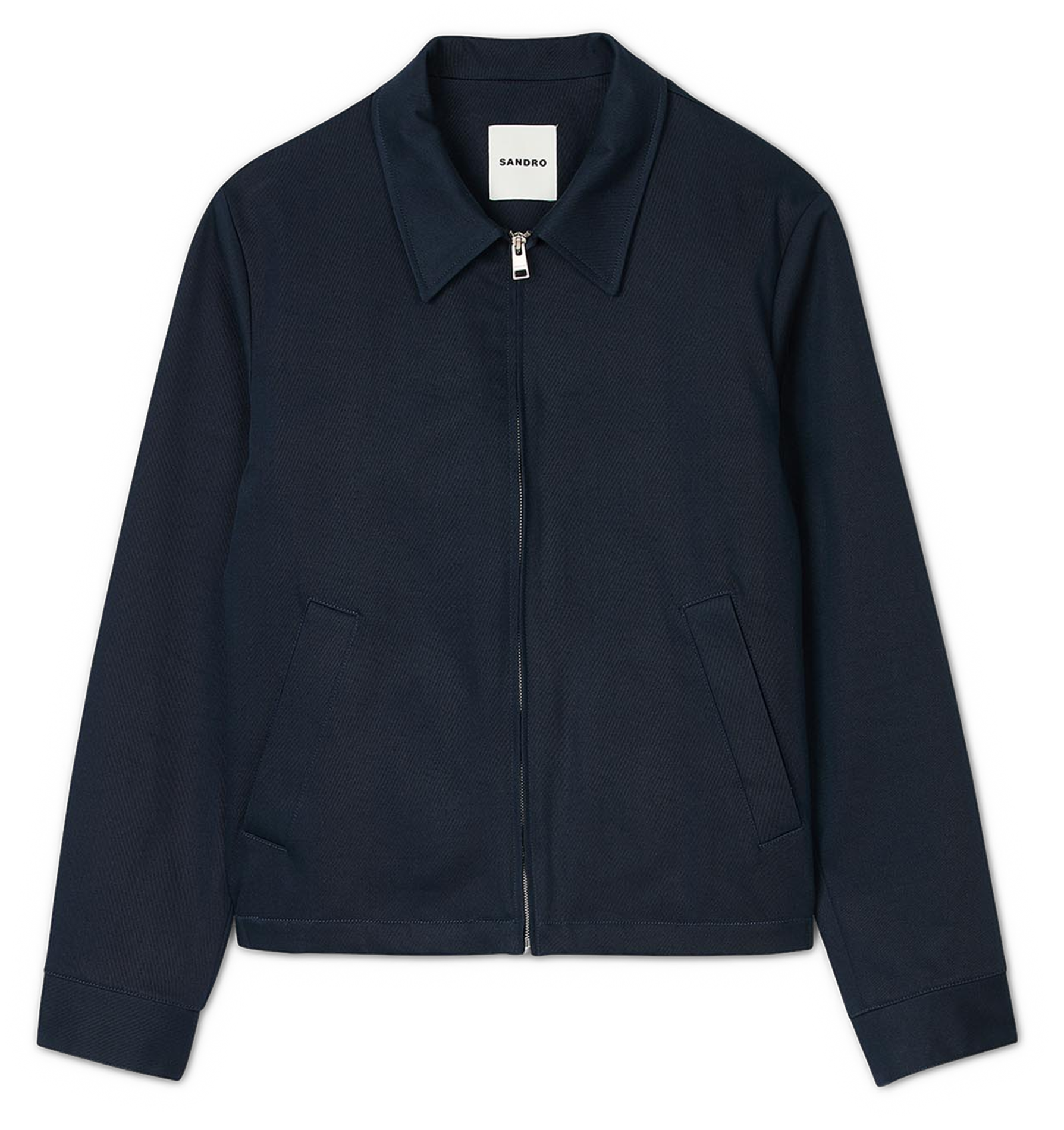 Regular-fit cotton jacket SANDRO Blue
