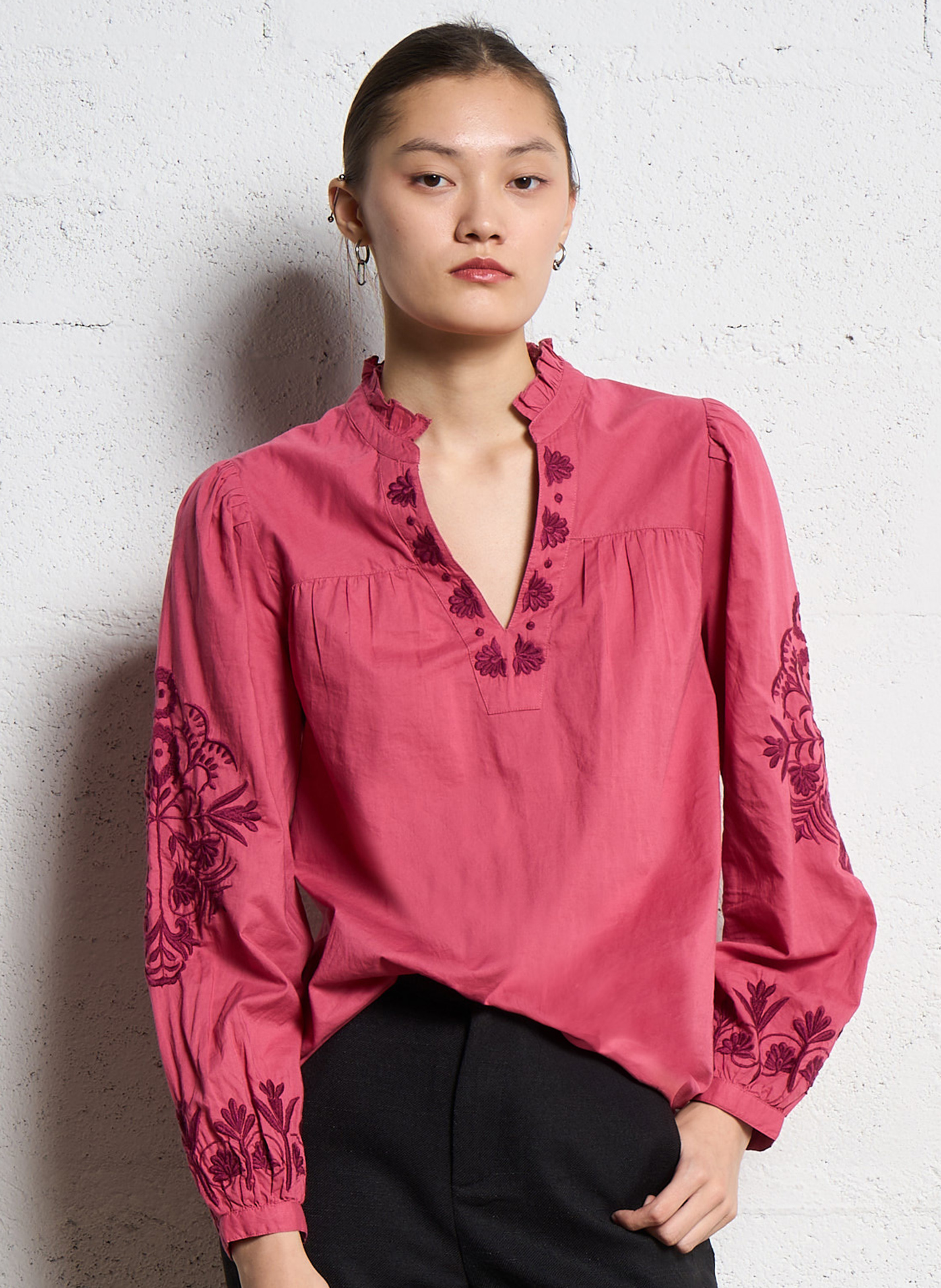 Express pink blouse online