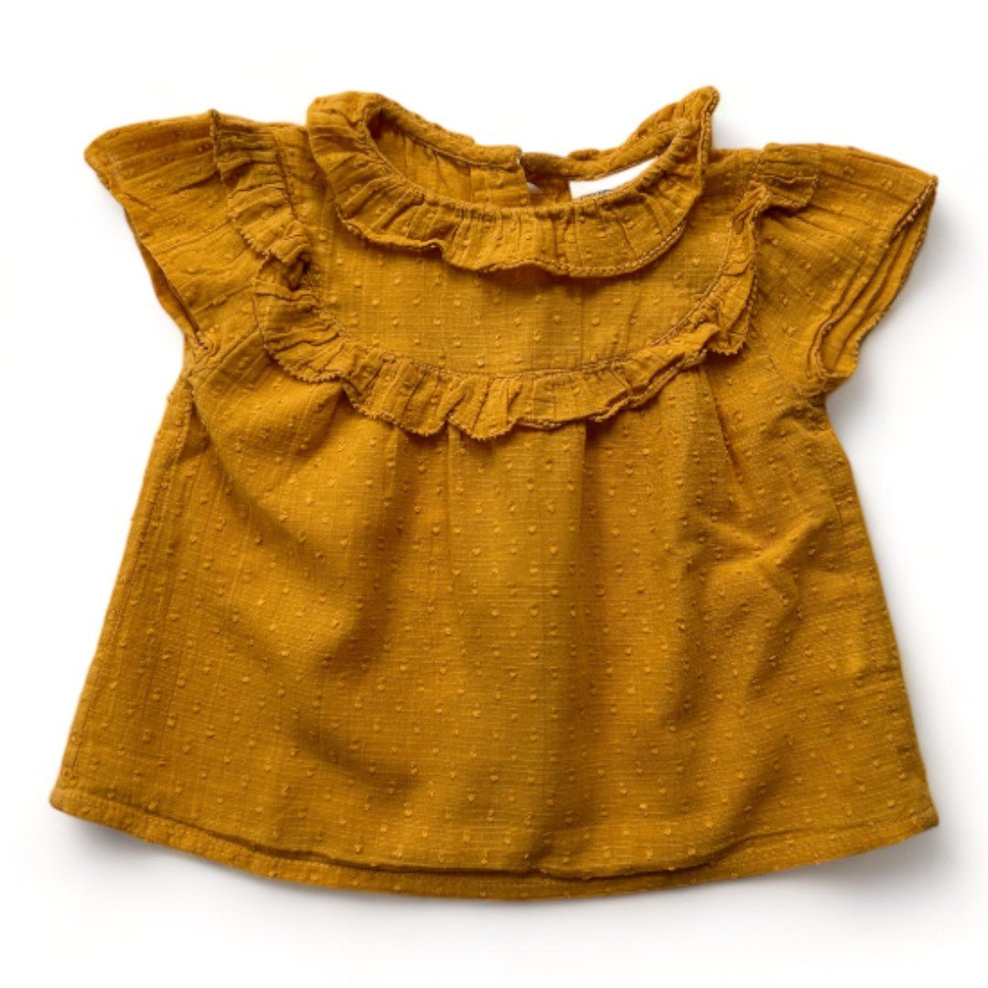 Yellow baby blouse - 12 months LOUIS LOUISE - Seconde Main Yellow
