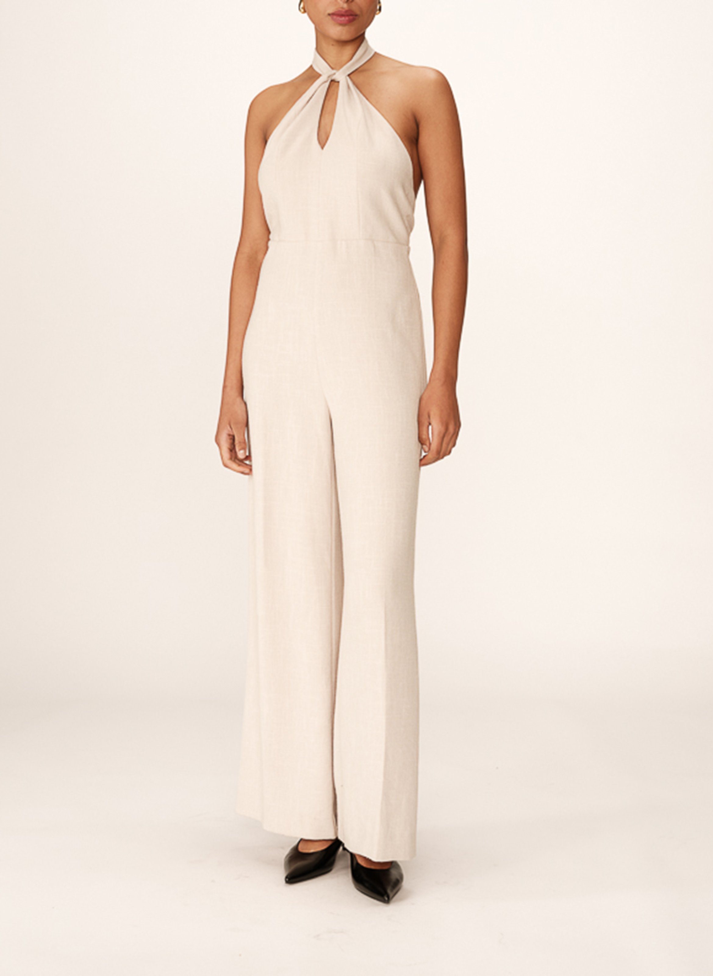 Combinaison encolure nouer GRACE ET MILA Beige