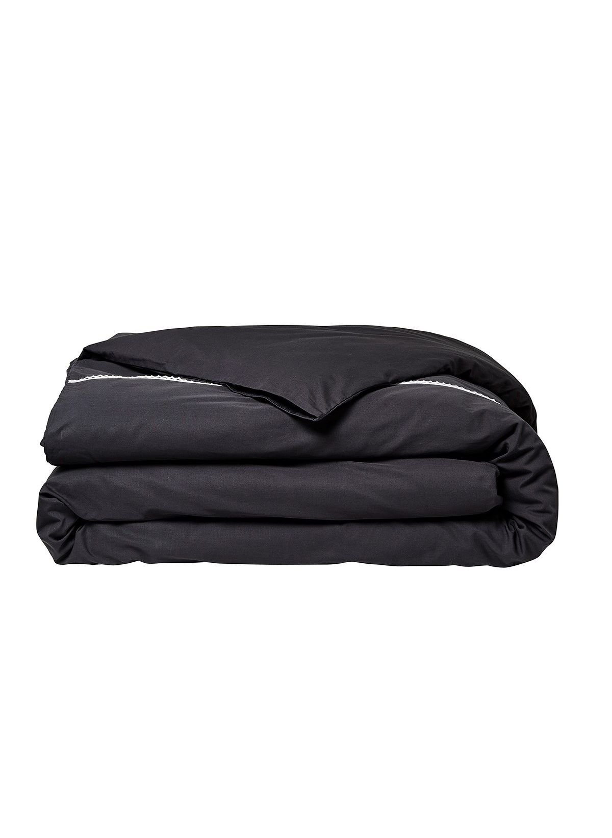Solid color cotton bed set TODAY LINGE DE MAISON Black