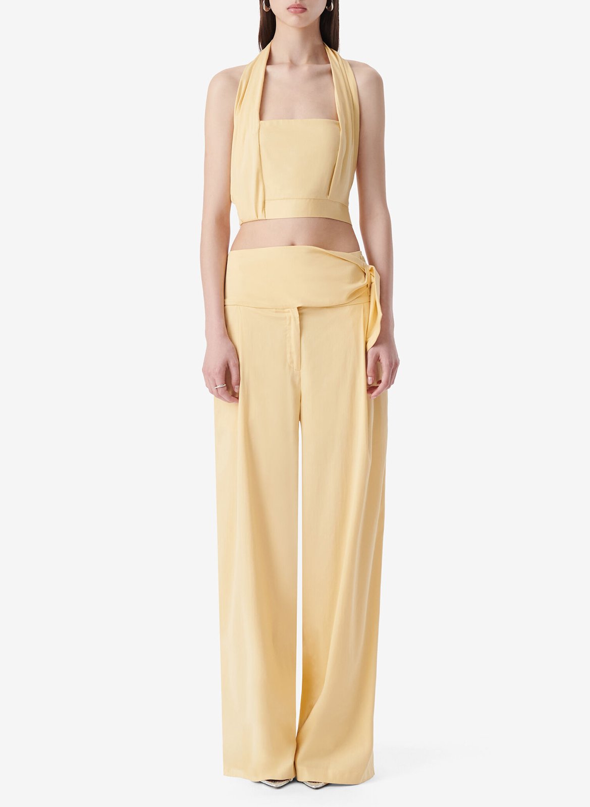 Short sleeveless top IRO Yellow