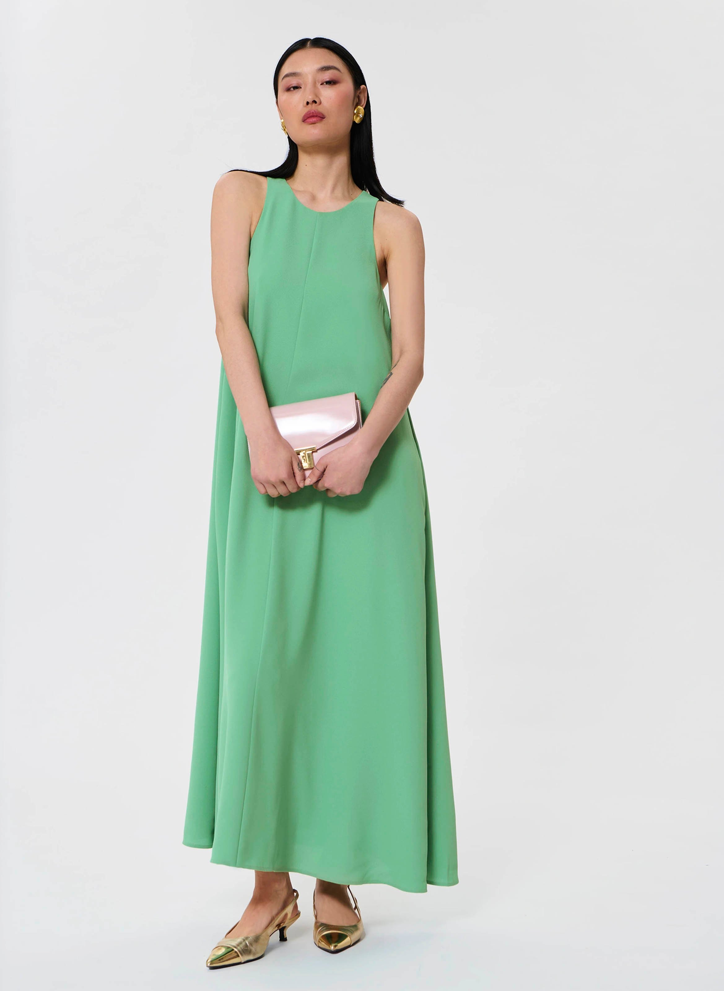 Dress Zapa Tara Jarmon Long Dress Vert Tara Jarmon Women