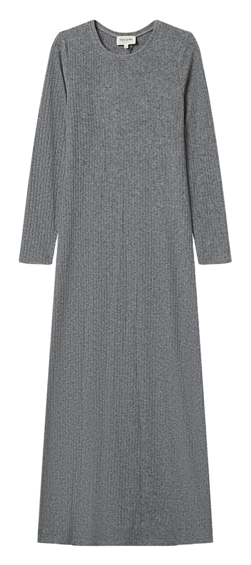 Lange jurk met ronde hals GRACE ET MILA Silver