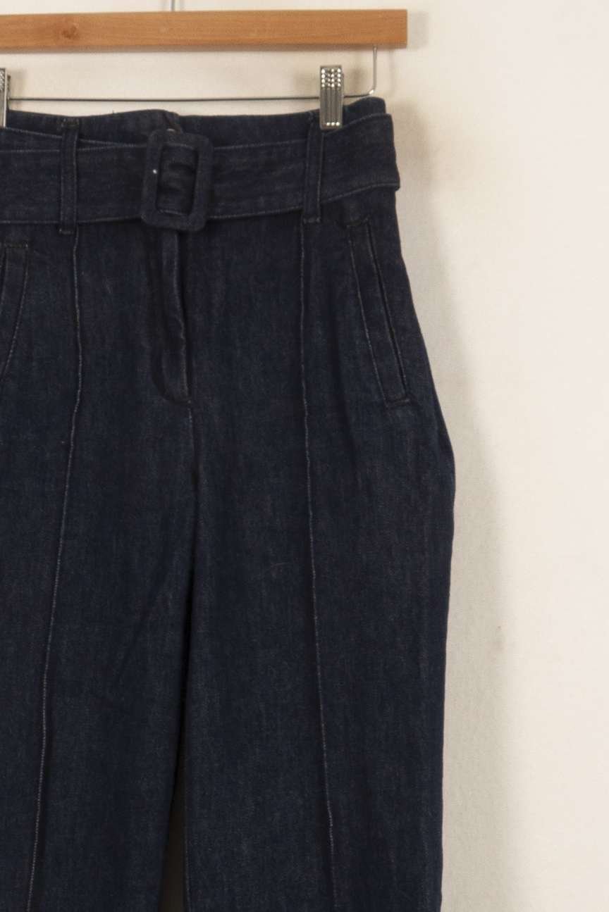 Cropped slim jeans with studs SEZANE - Seconde main Blue