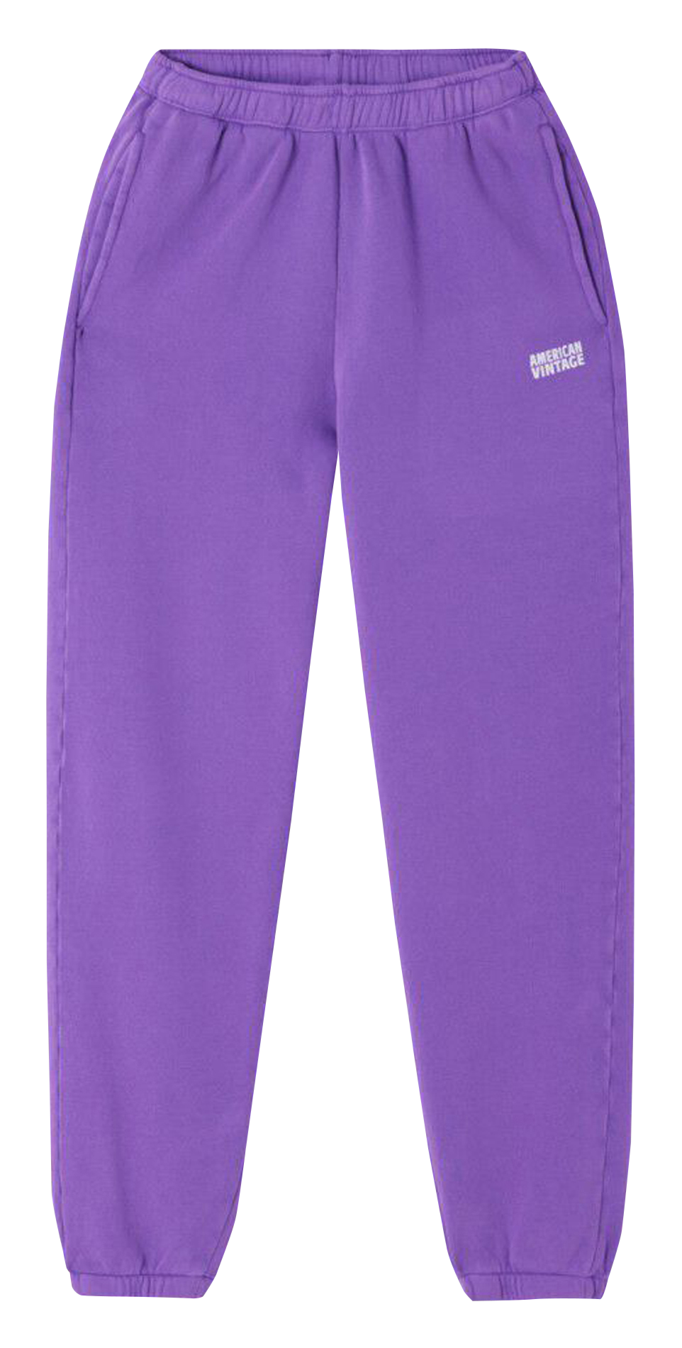 Jogging taille haute en coton mélangé AMERICAN VINTAGE Violet