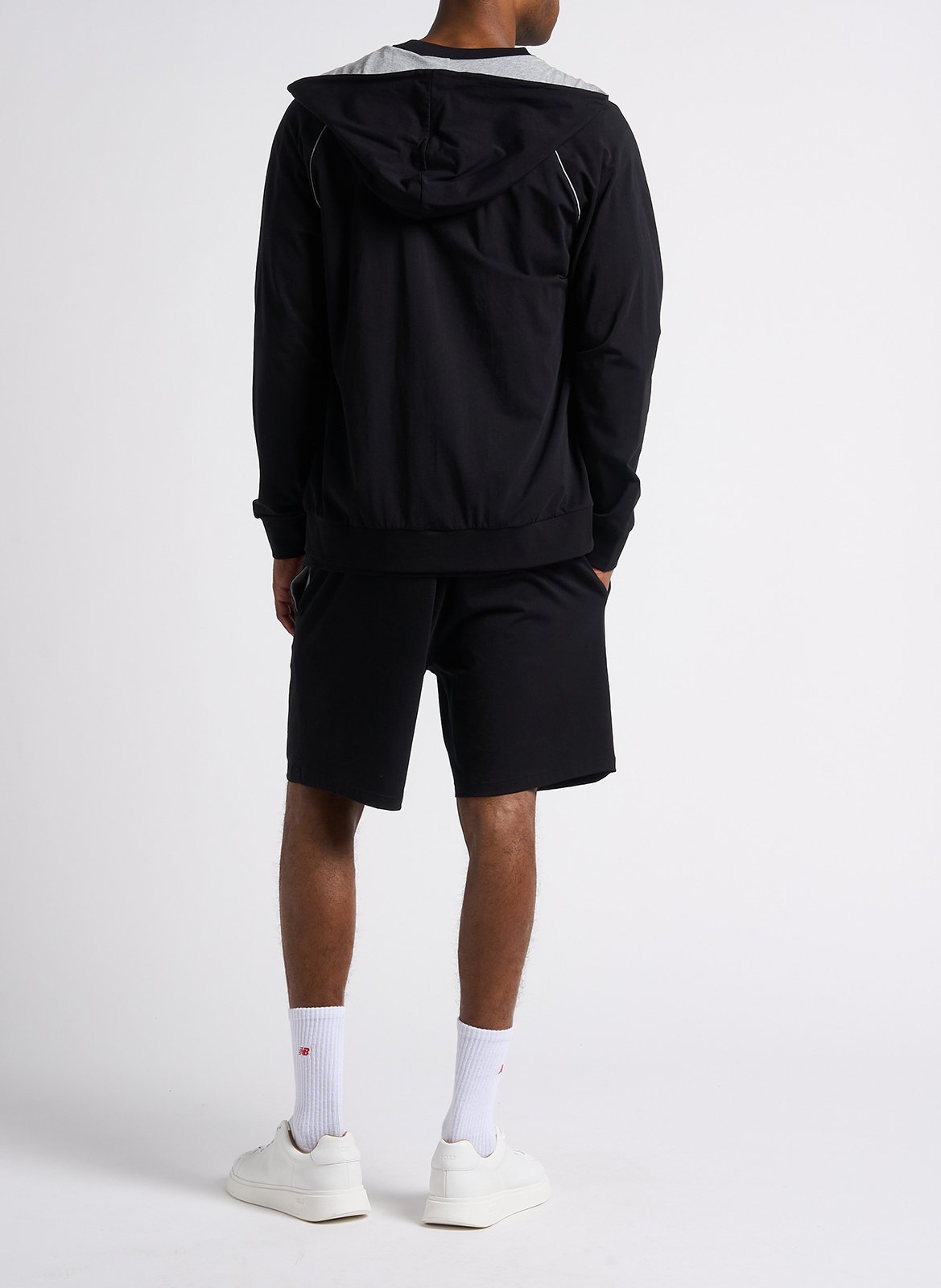 Cotton-blend pajama shorts BOSS Black