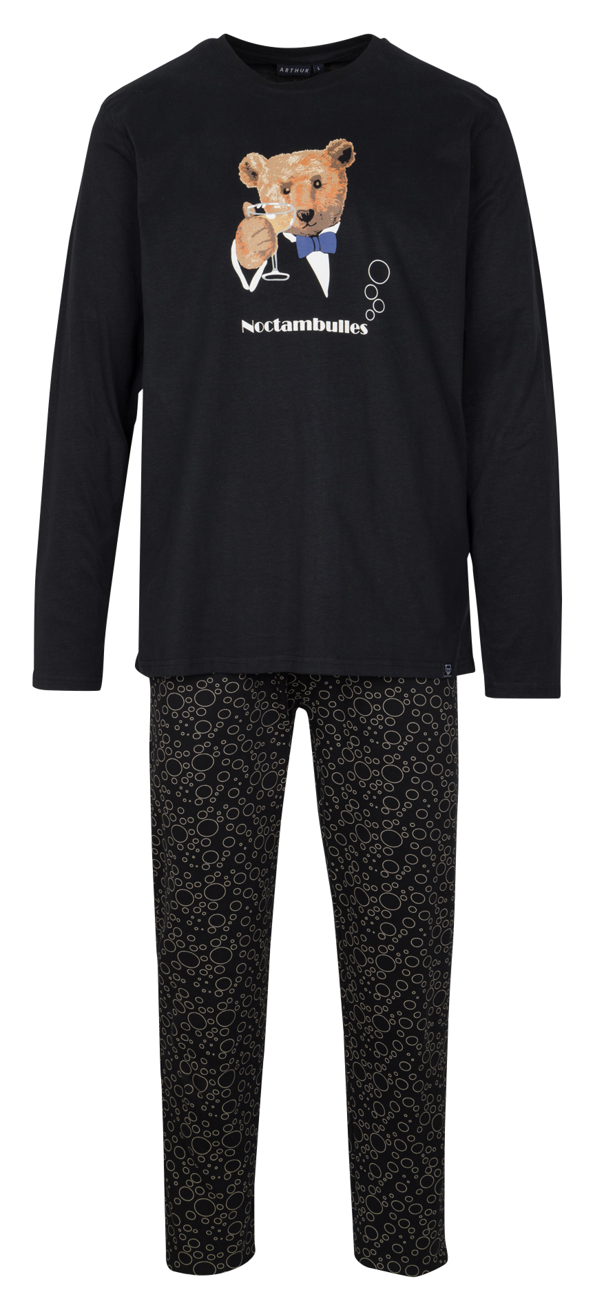 JEASON PLUS | Pyjama ARTHUR Zwart