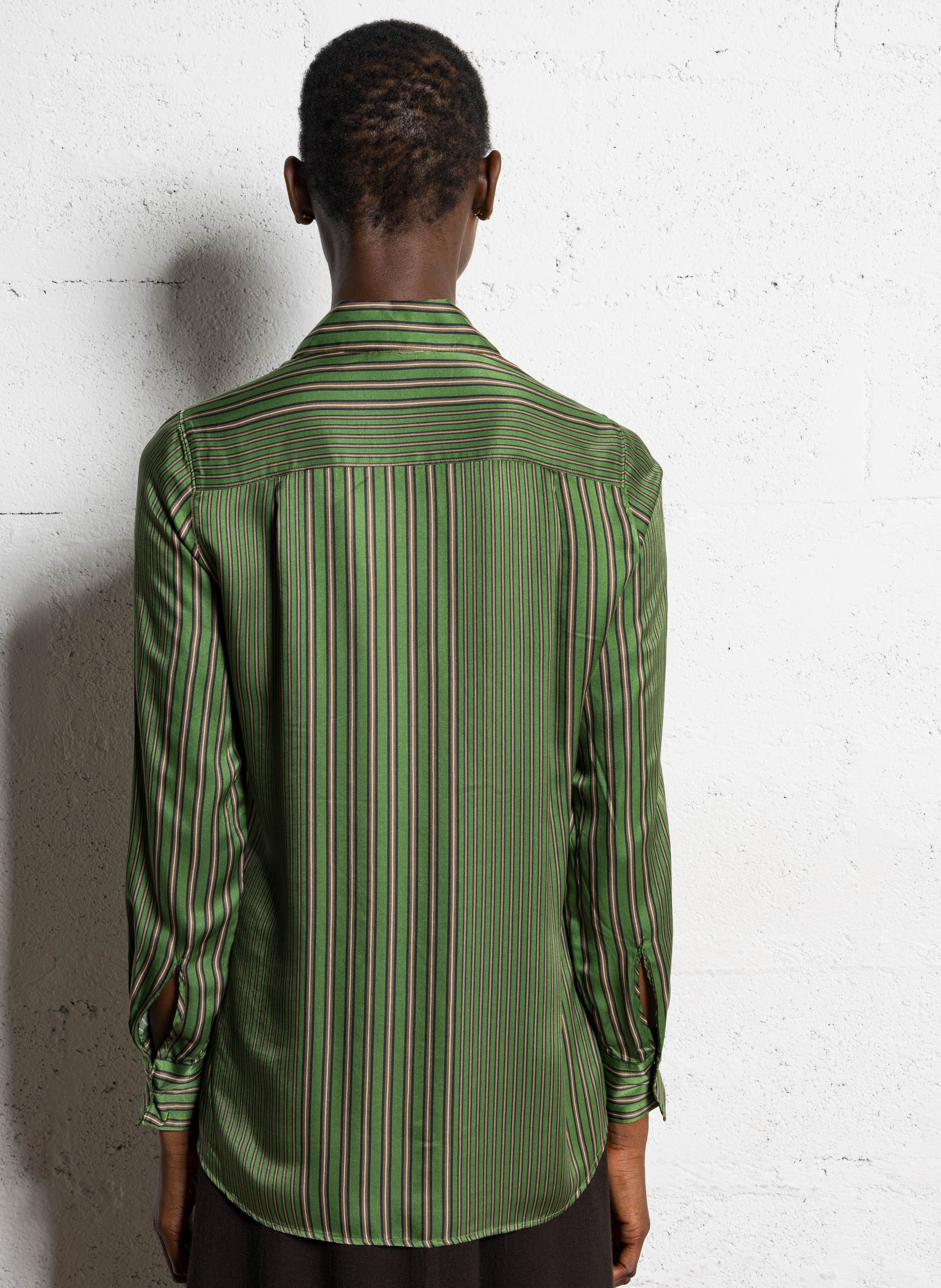 Appoline fluid striped shirt DIEGA Blue