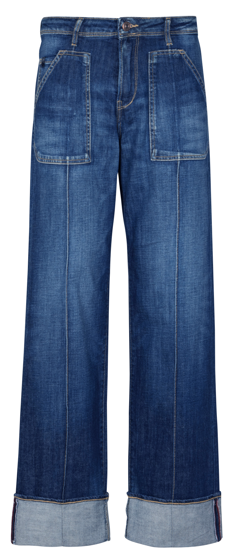 Jean large en coton mélangé LE TEMPS DES CERISES Bleu