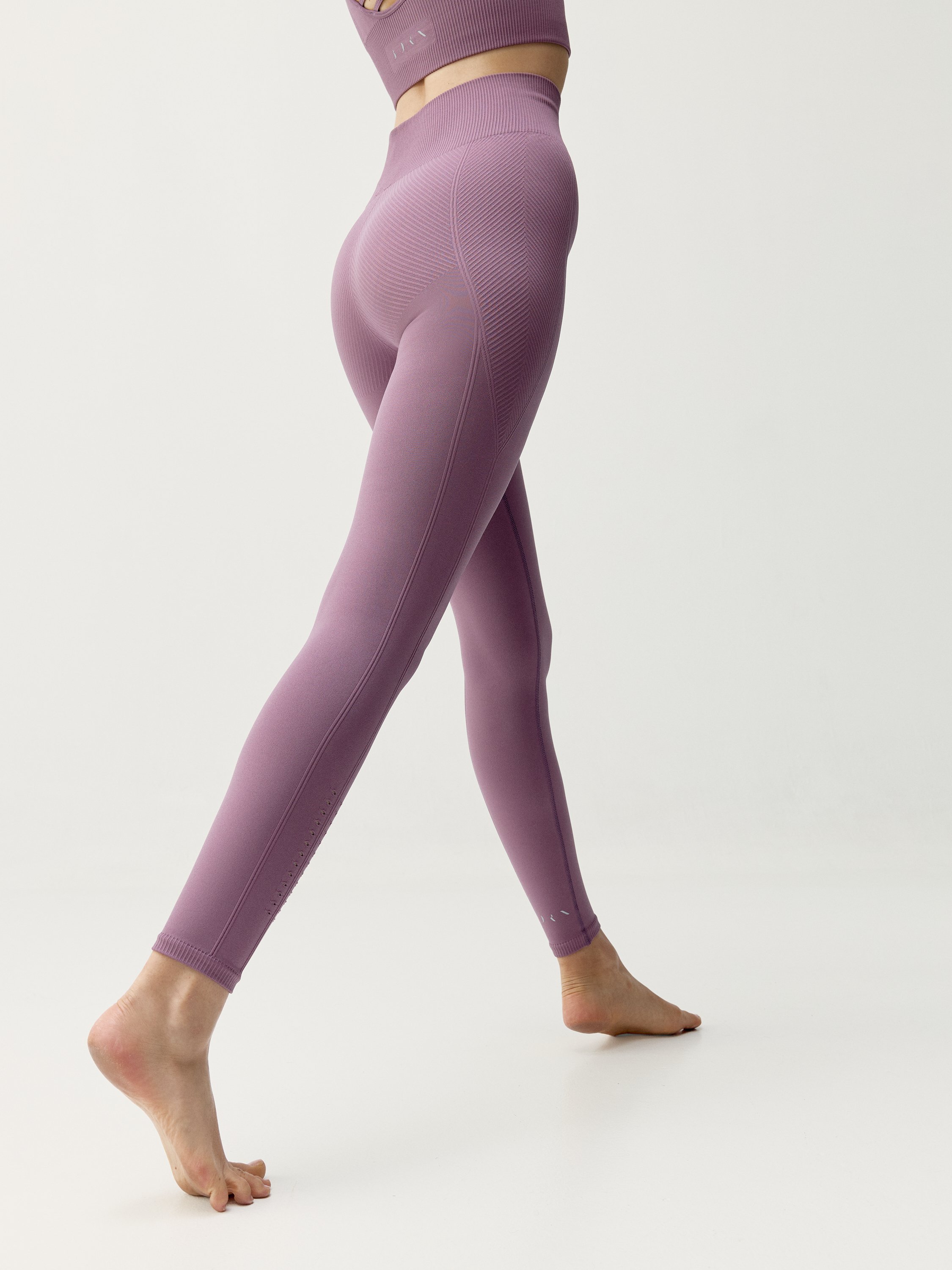 Long seamless sports leggings BORN LIVING YOGA Purple