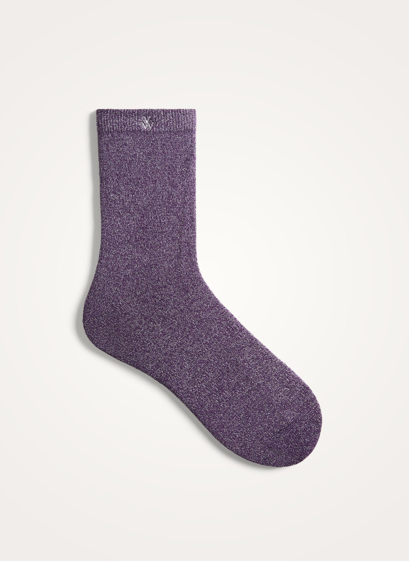 Sequined high socks in a cotton blend VANESSA WU Purple