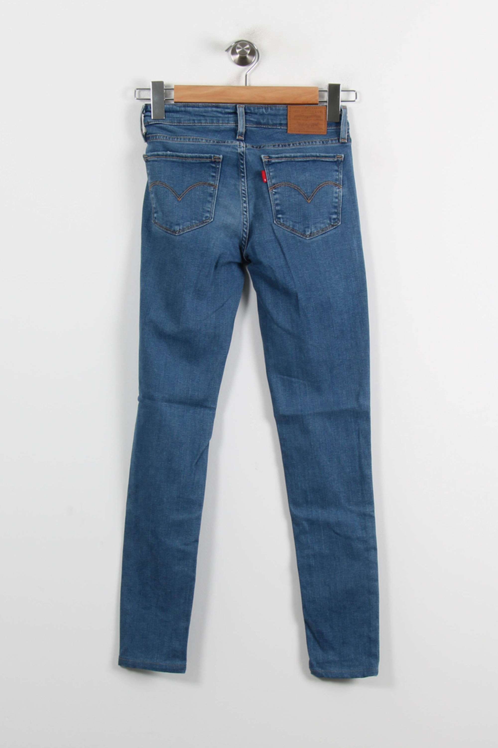 Cropped slim jeans with studs LEVI'S - Seconde main Blue