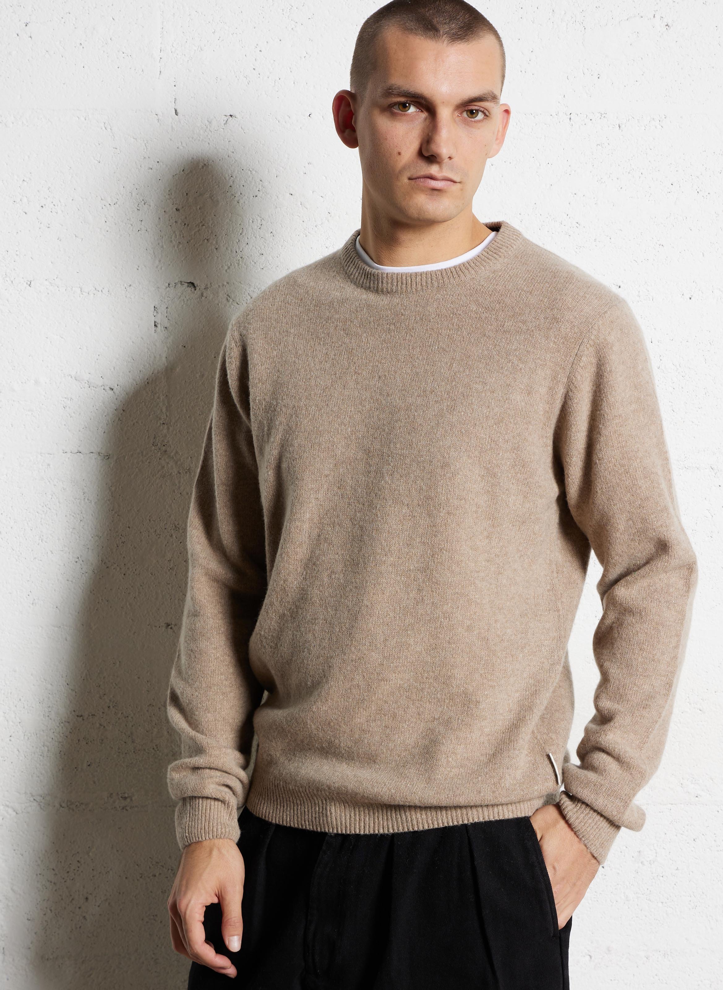 Alpaca wool sweater CASUAL FRIDAY Beige