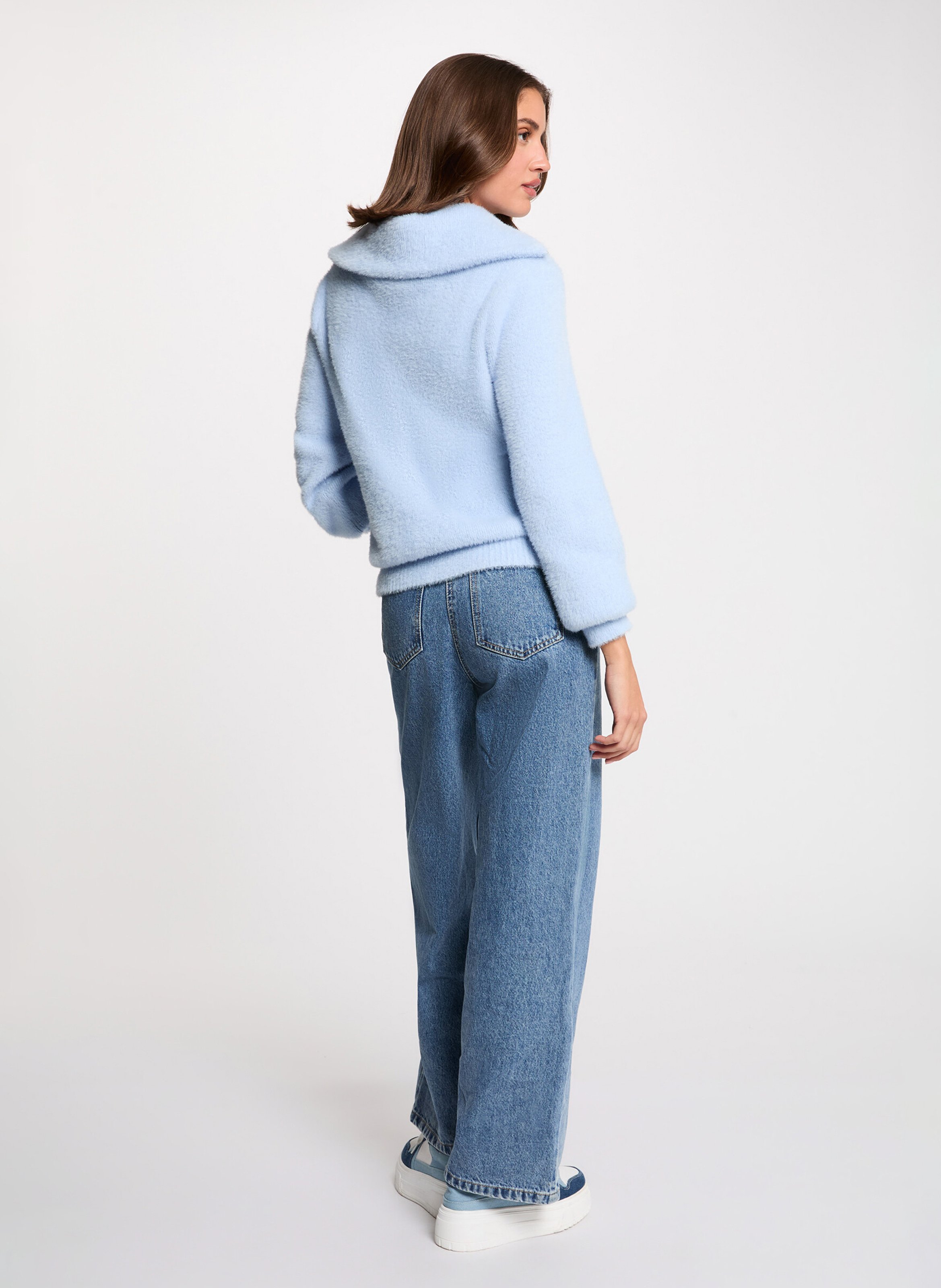 Jersey con solapa Azul